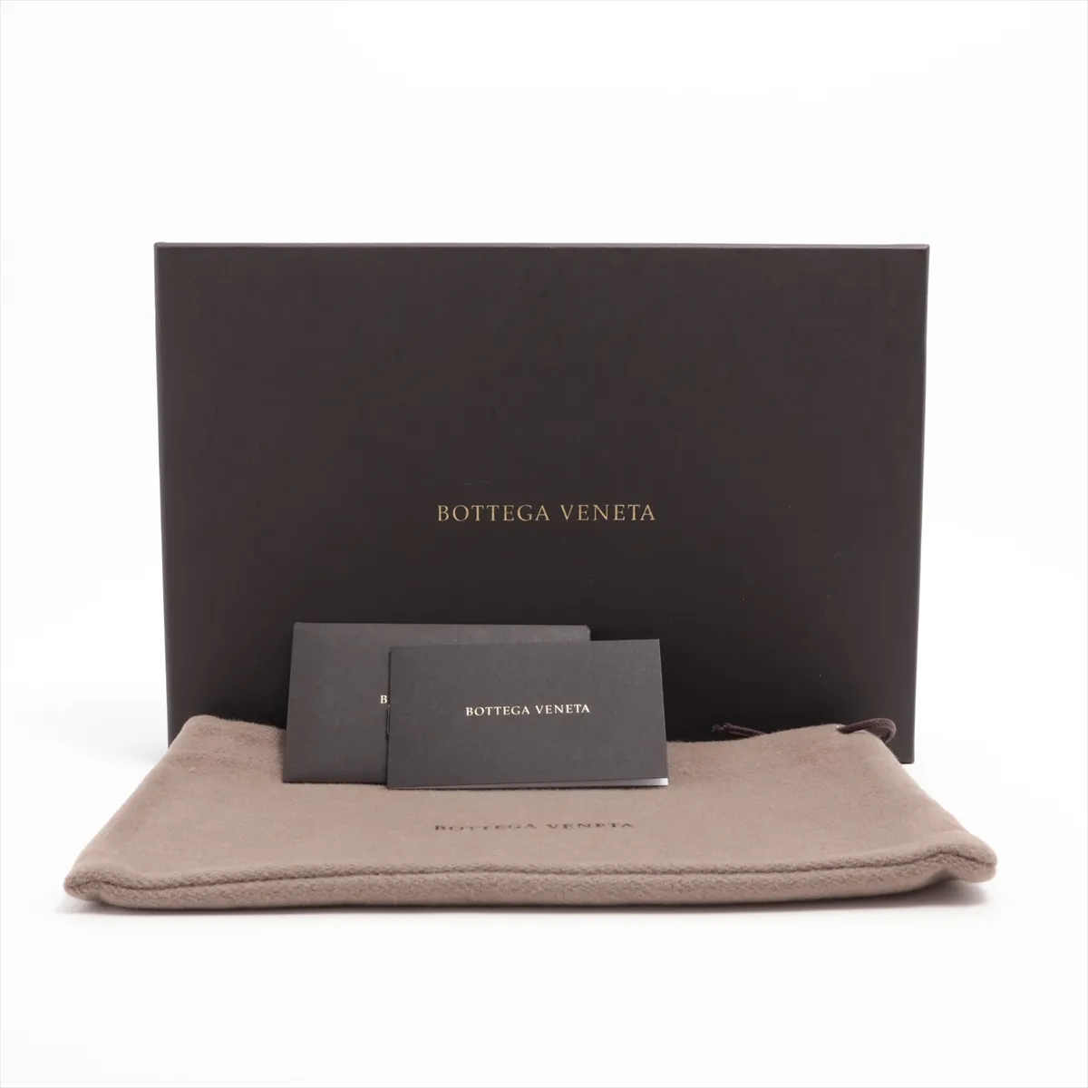 Intrecciato Leather Round Zip Wallet Black — view 9
