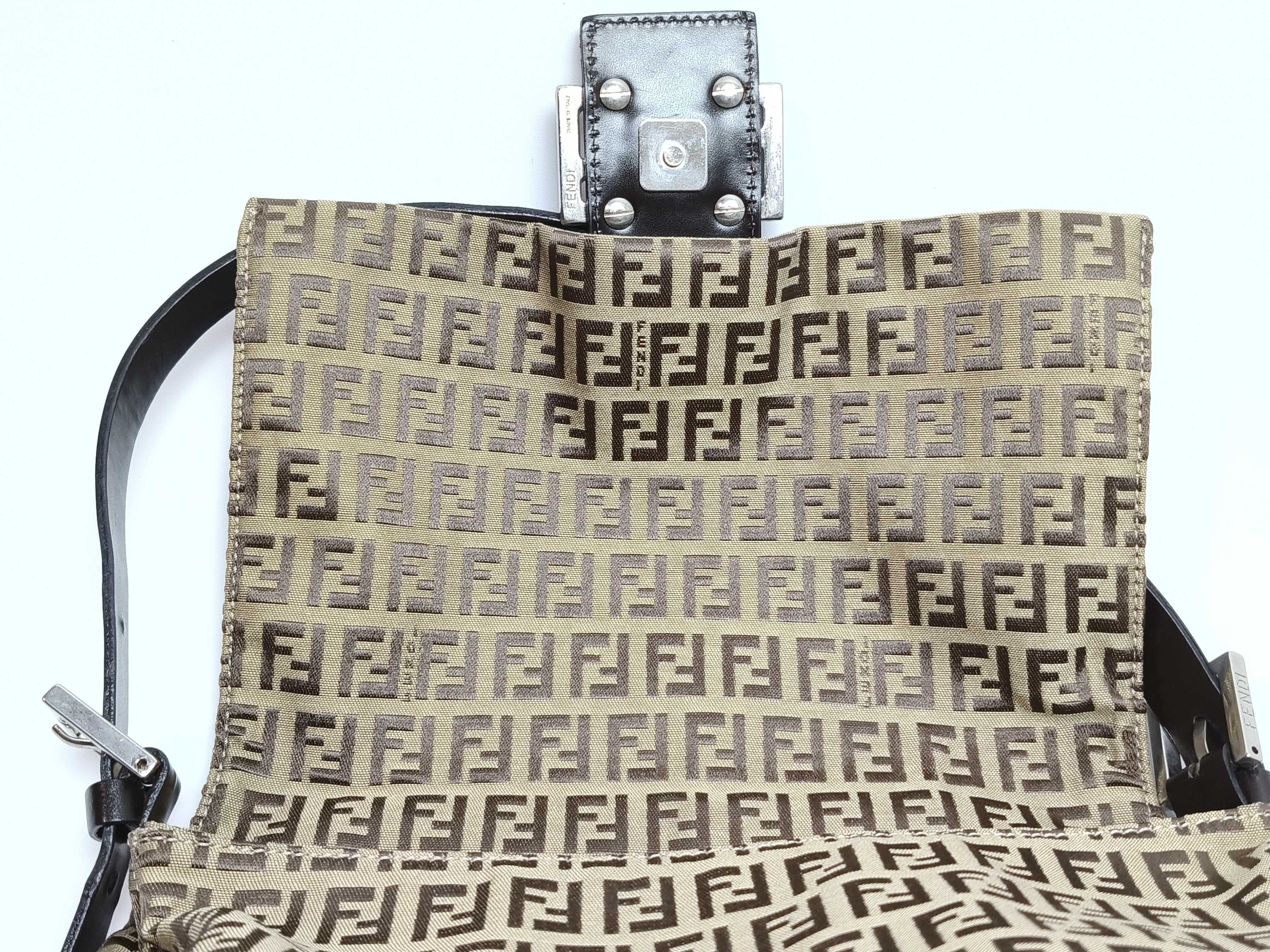 Zucca pattern Fendi Zucchino Mamma Bucket Shoulder Bag — view 8