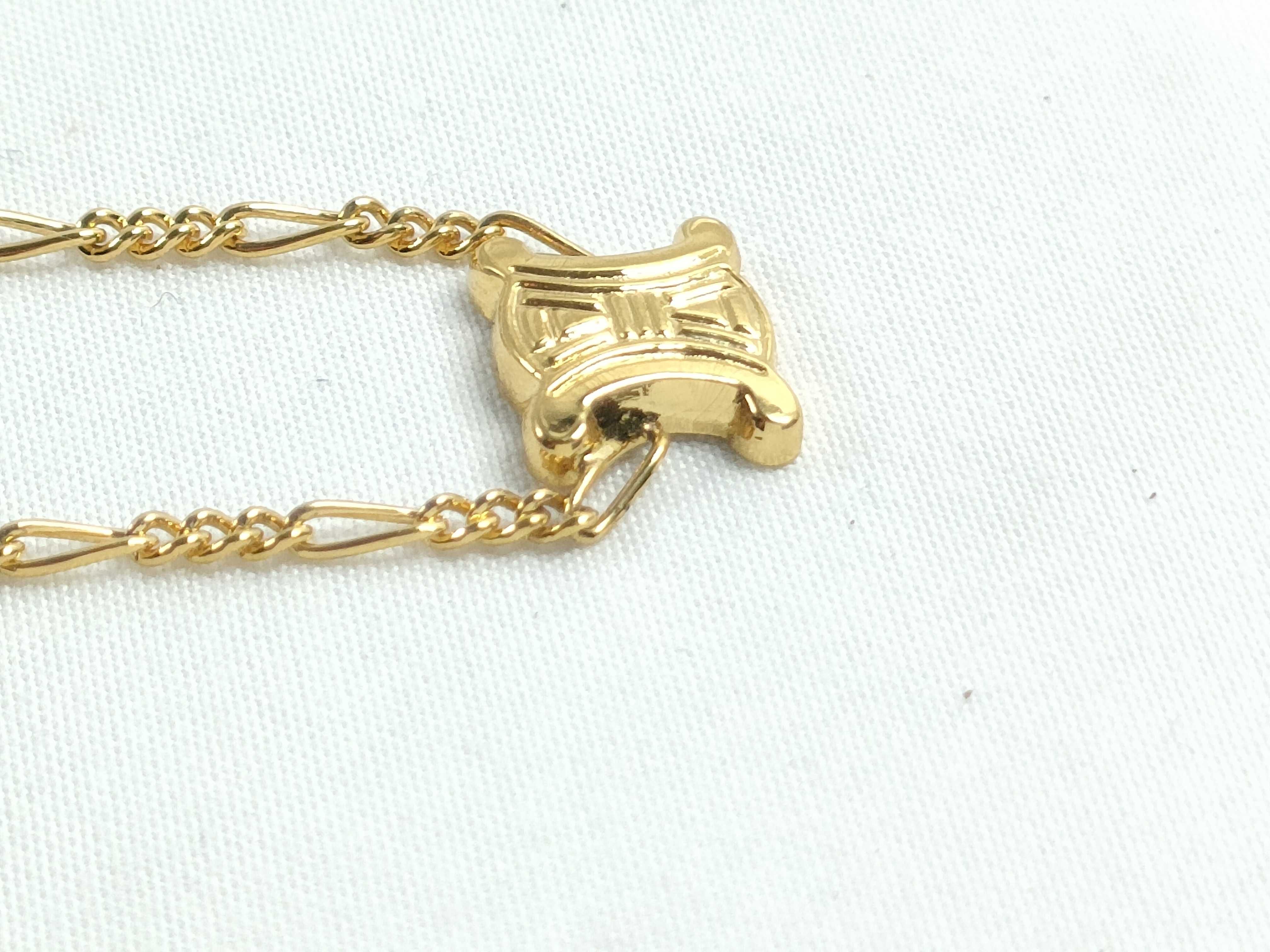 Triomphe Necklace, Gold Color Necklace — view 4