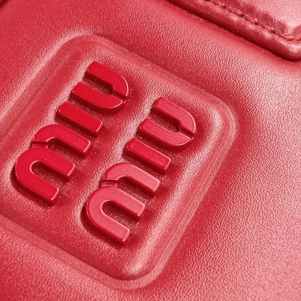 Arcadi Leather 2-Way Handbag, Red — view 12