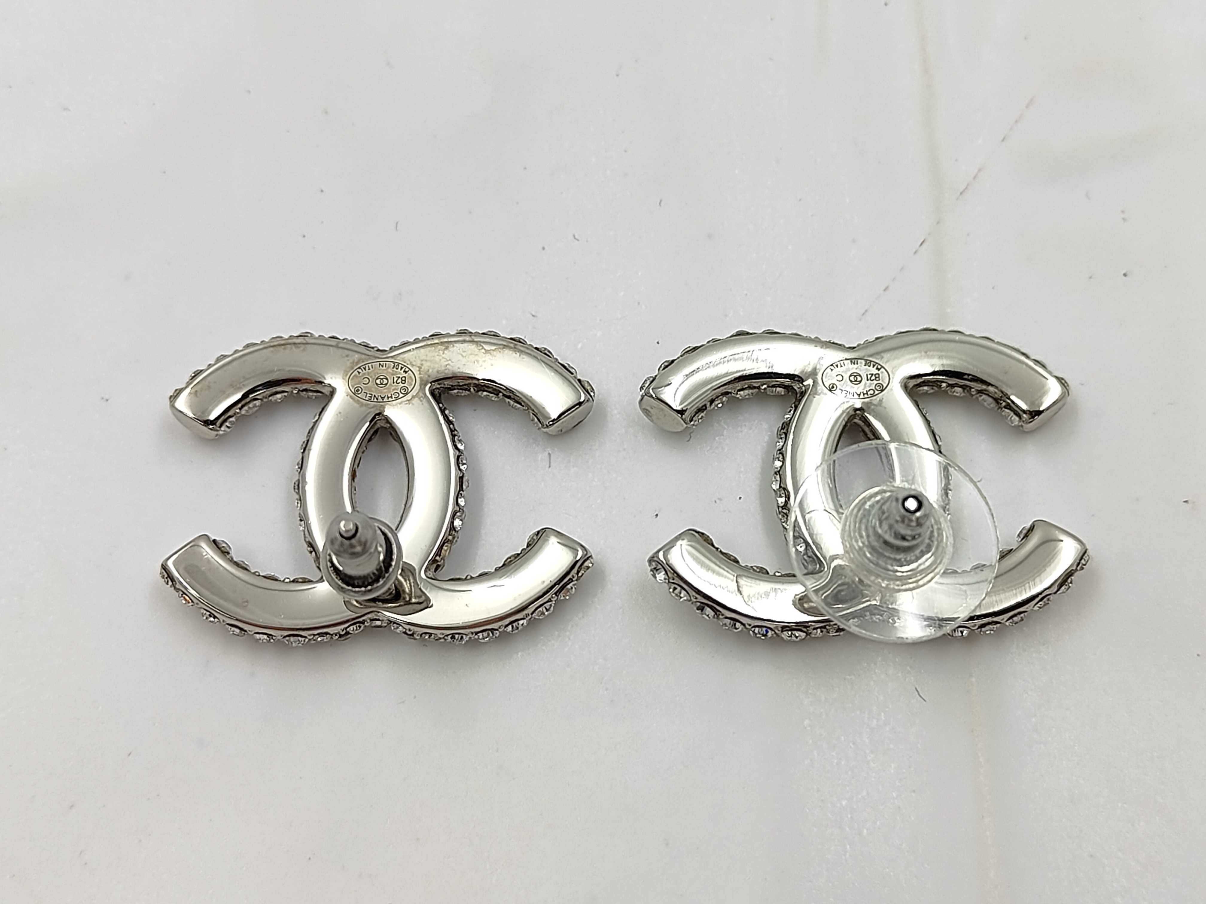 Coco Mark Rhinestone Earrings B21C — view 2