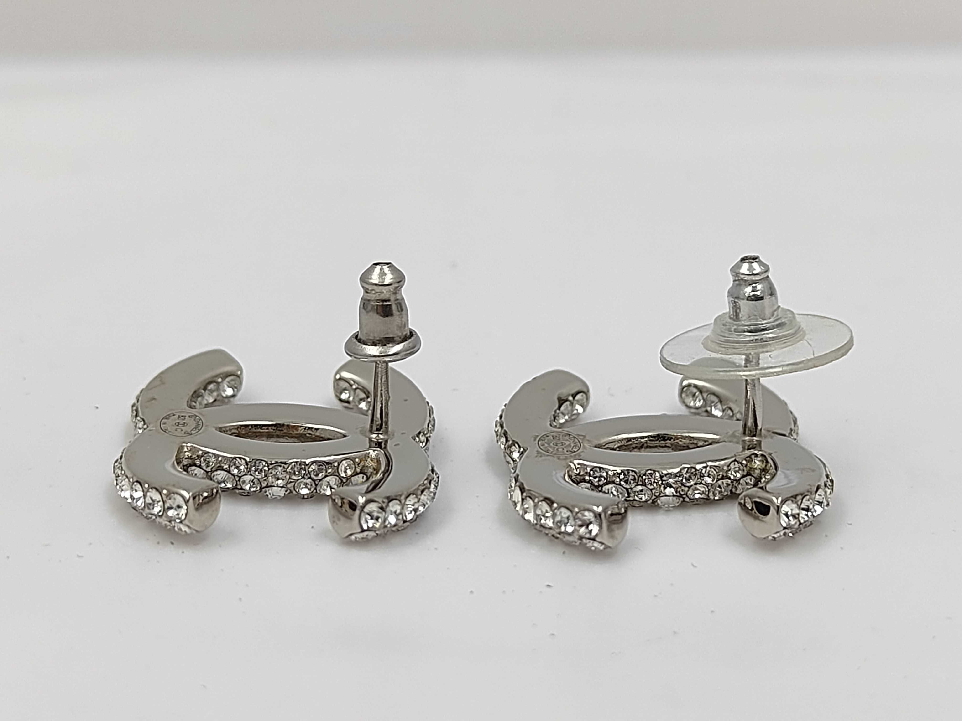 Coco Mark Rhinestone Earrings B21C — view 4