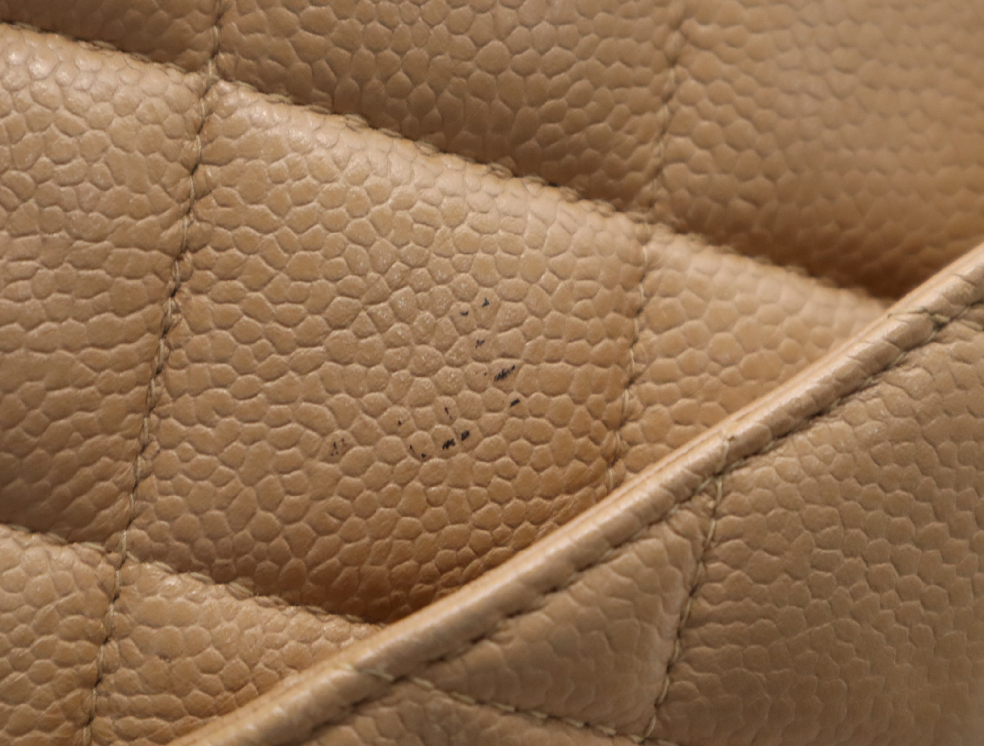 Coco Mark Handbag, Beige, Gold Hardware, with Dust Bag and Seal, 5277682 Handbag — view 12