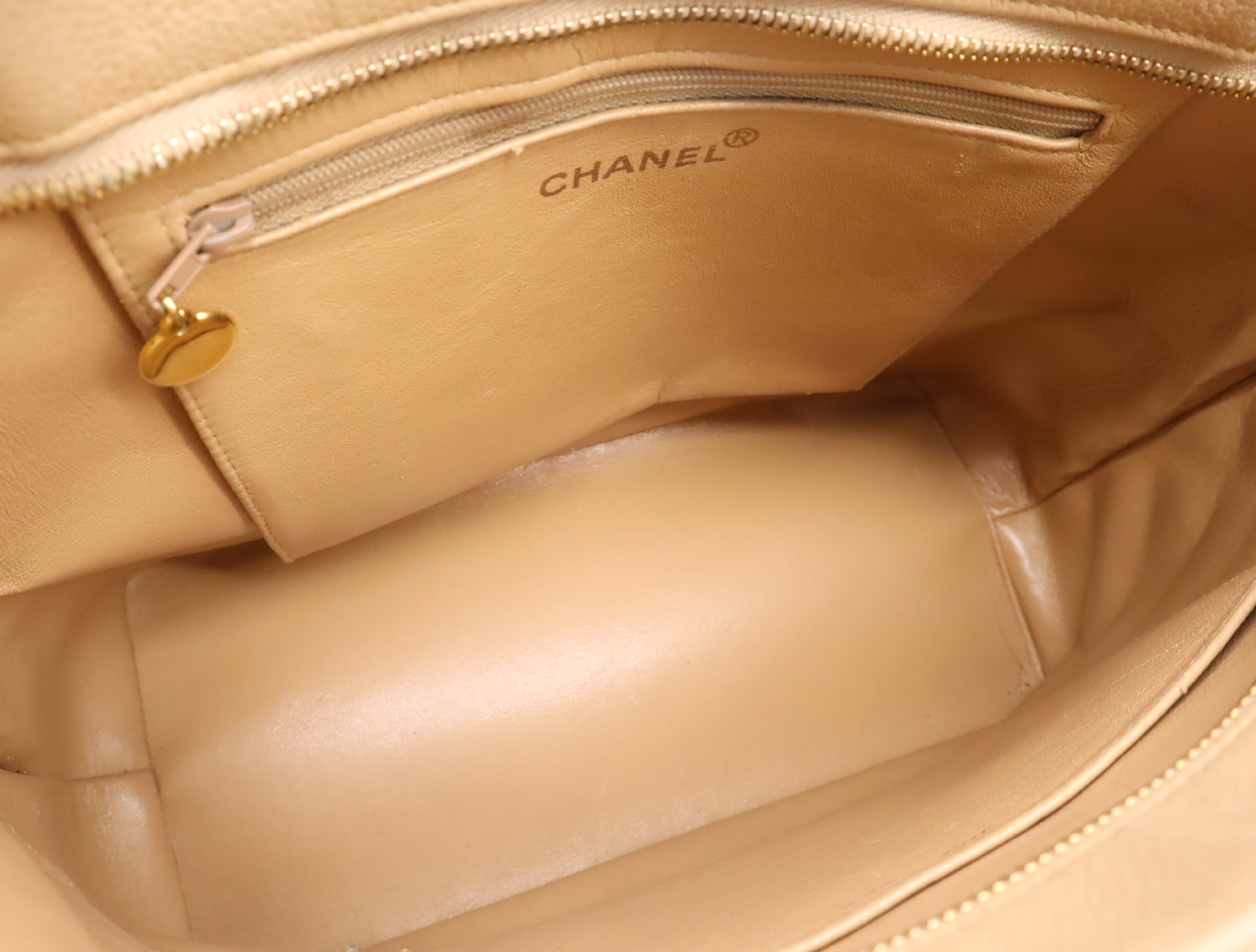 Coco Mark Handbag, Beige, Gold Hardware, with Dust Bag and Seal, 5277682 Handbag — view 13