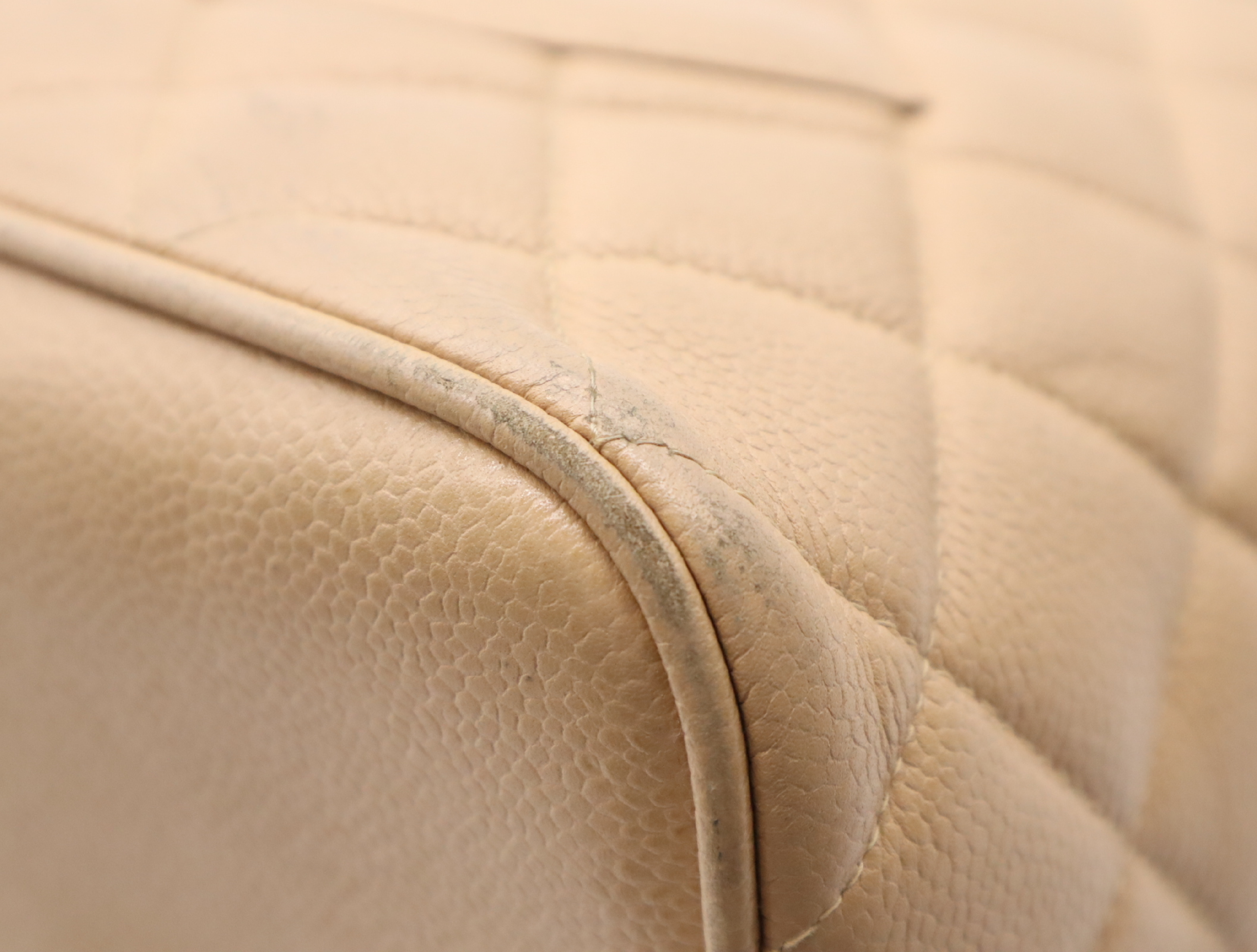 Coco Mark Handbag, Beige, Gold Hardware, with Dust Bag and Seal, 5277682 Handbag — view 7