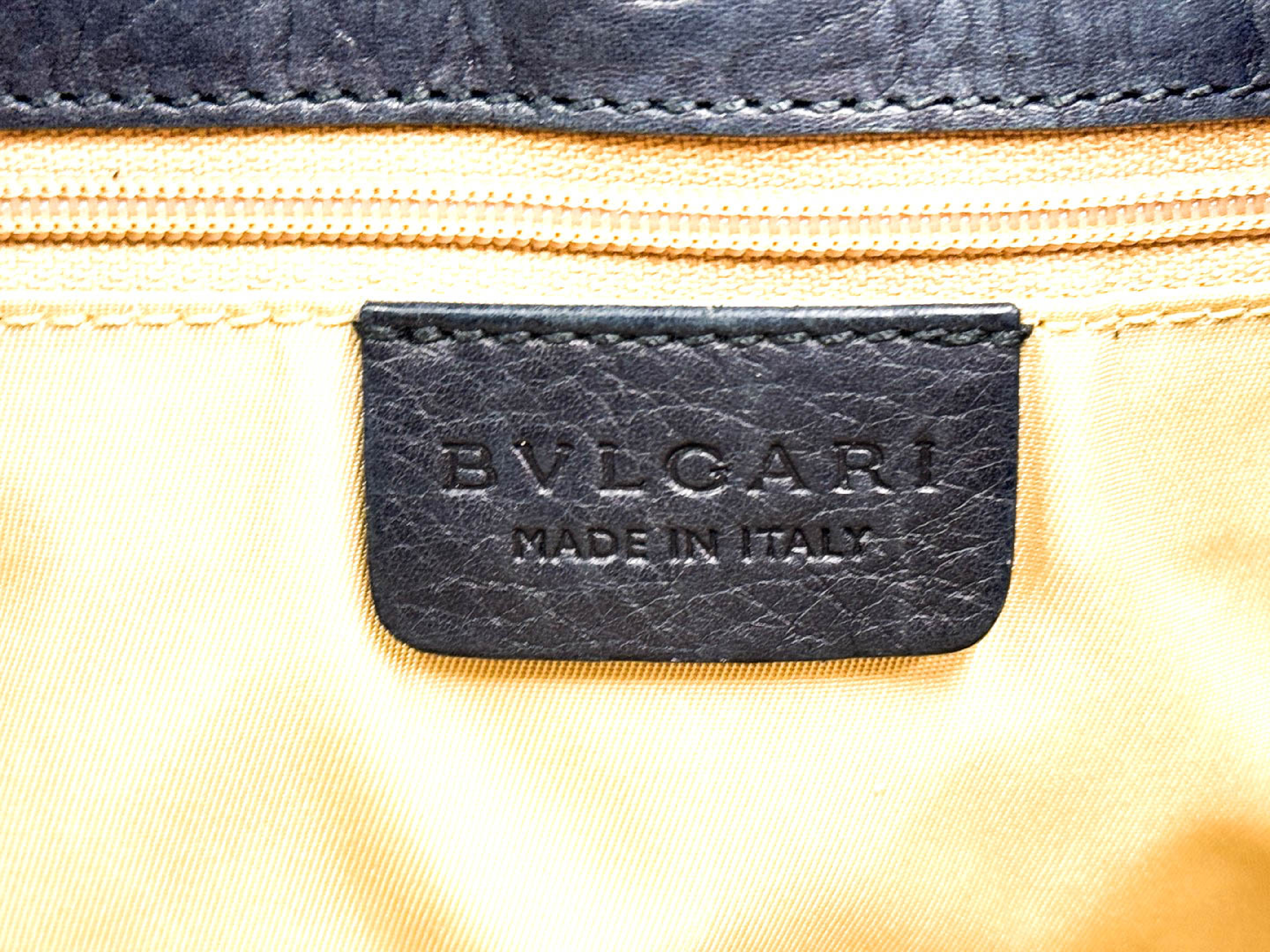 Collezione Gold Hardware Black Leather Shoulder Bag — view 9