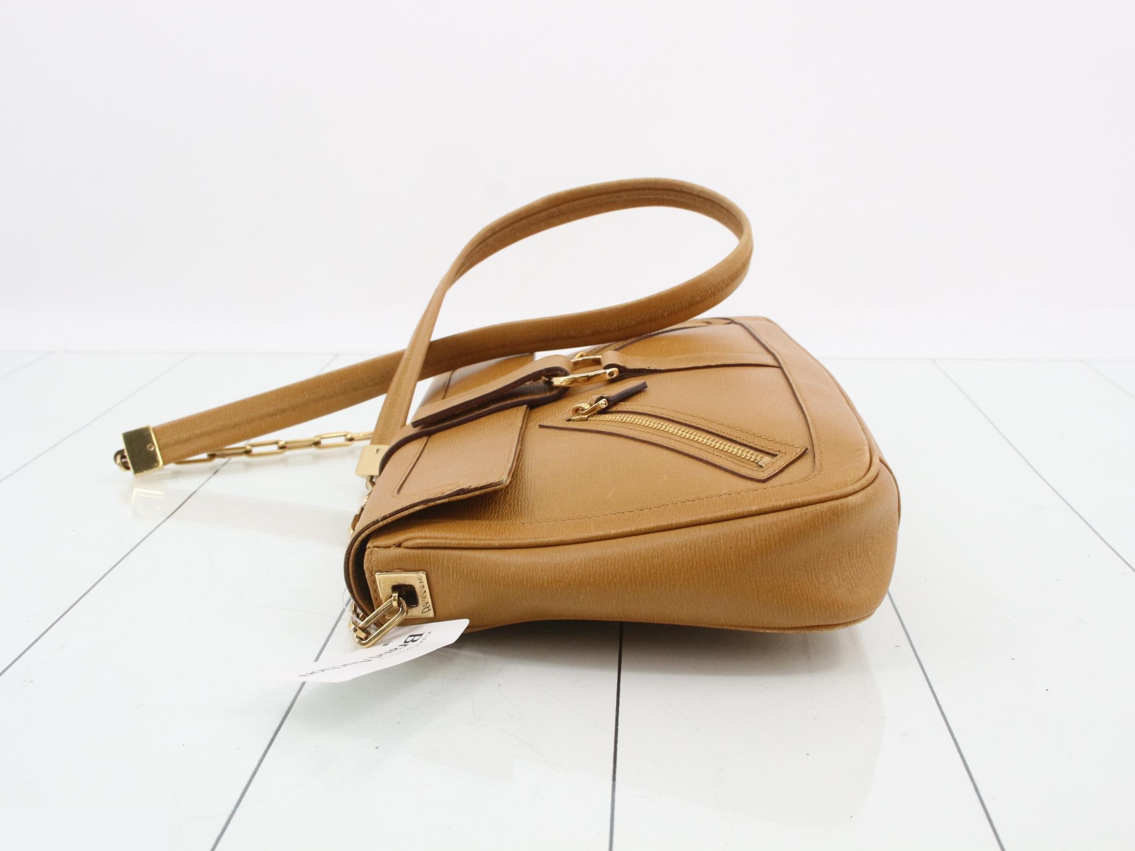 Leather chain shoulder bag — view 4