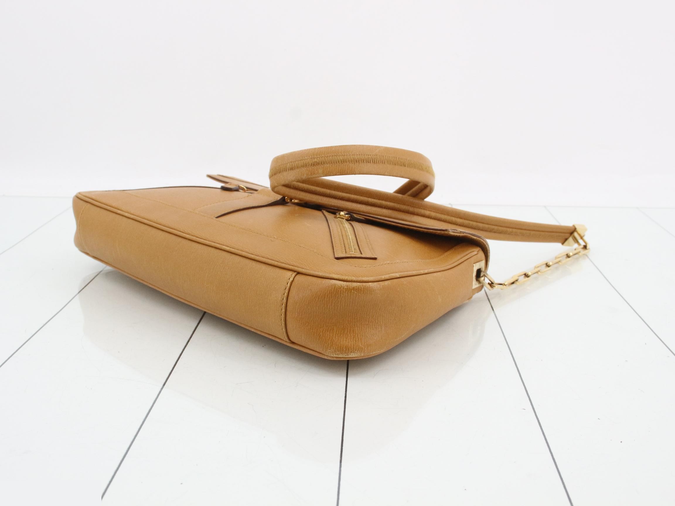 Leather chain shoulder bag — view 6