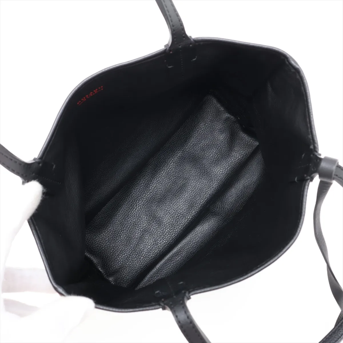 Ange Mini PVC x Leather Handbag, Black — view 7
