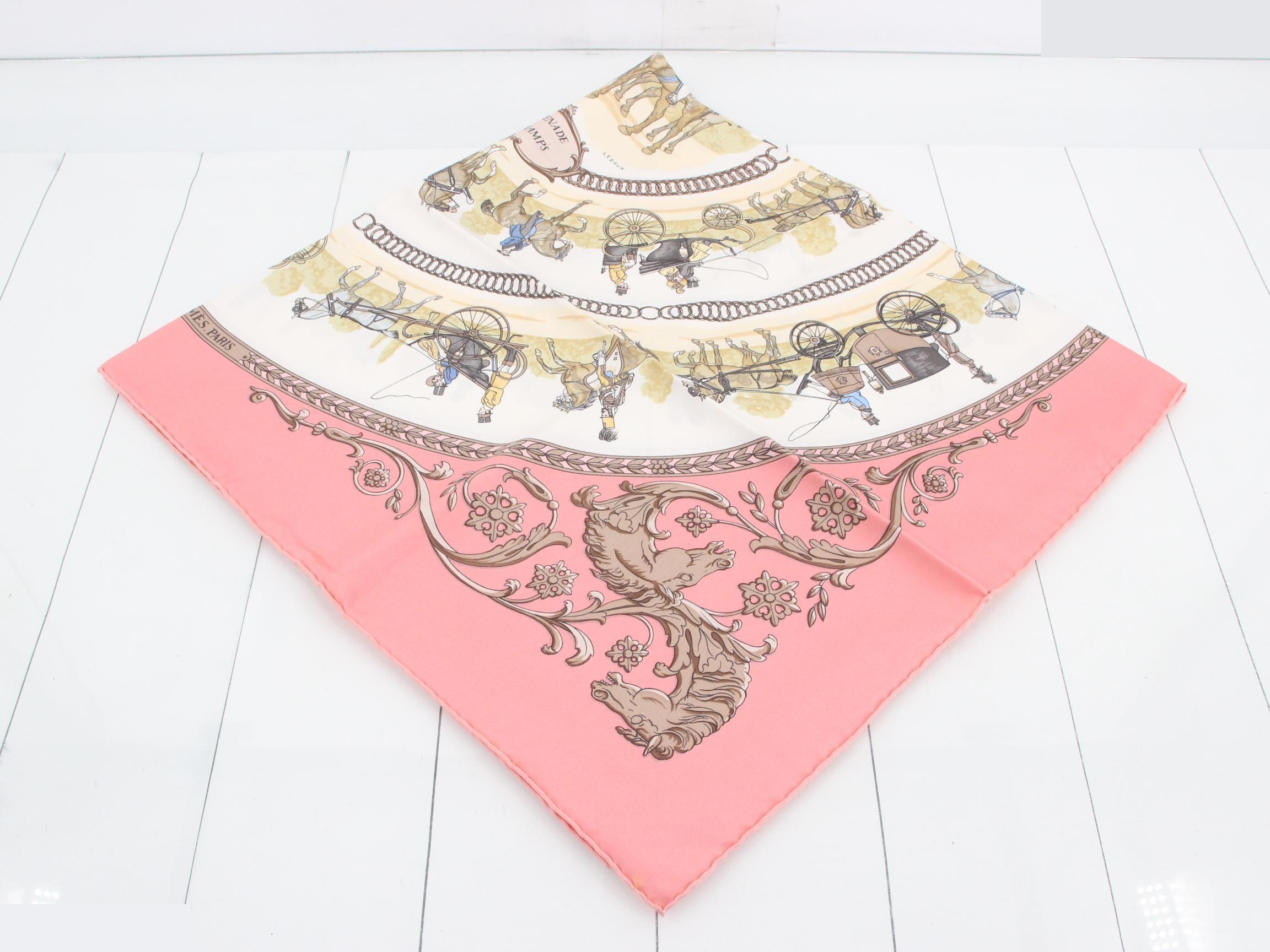 Carre 90 Promenade de Longchamps Silk Scarf — view 2