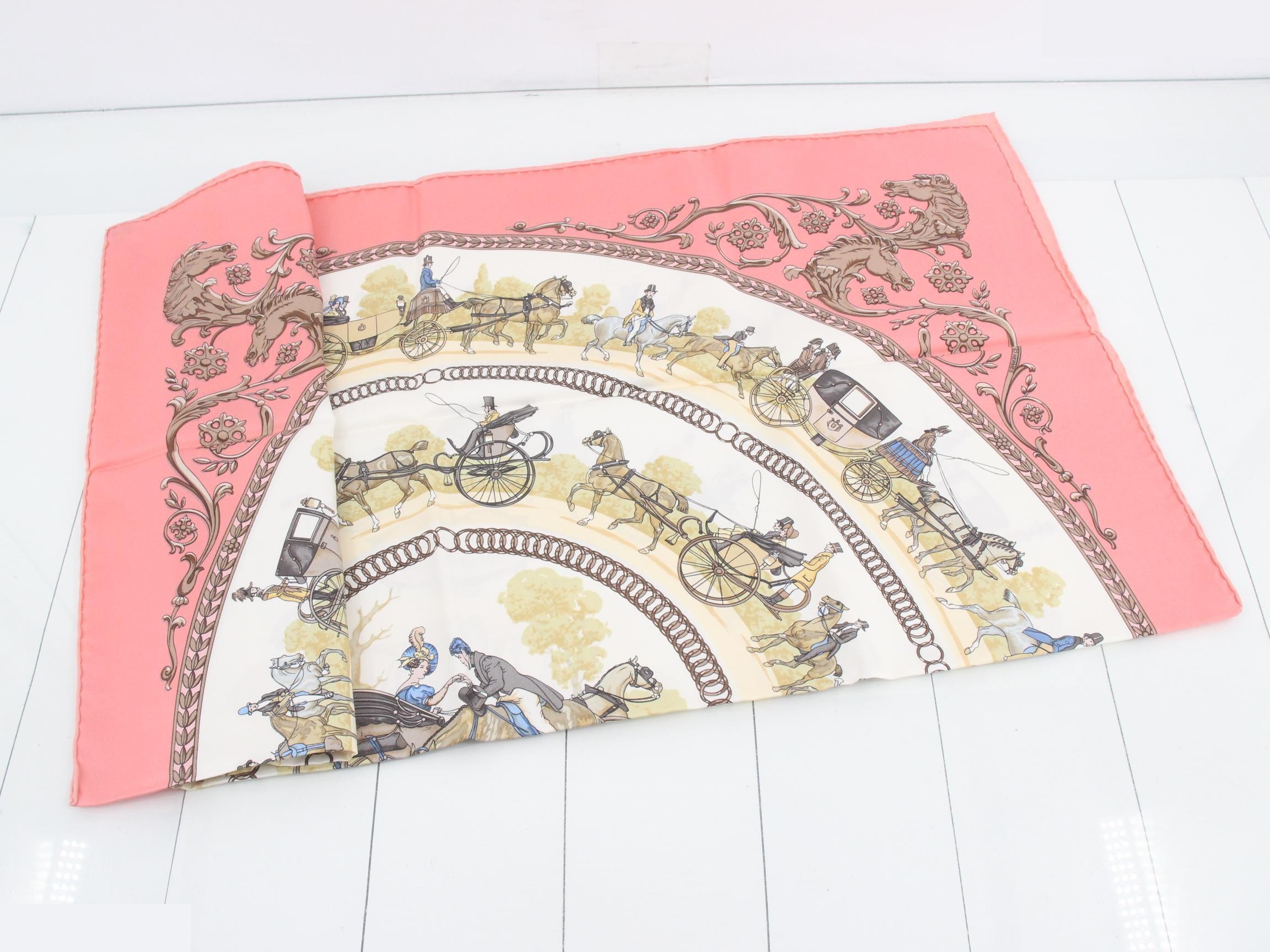 Carre 90 Promenade de Longchamps Silk Scarf — view 3
