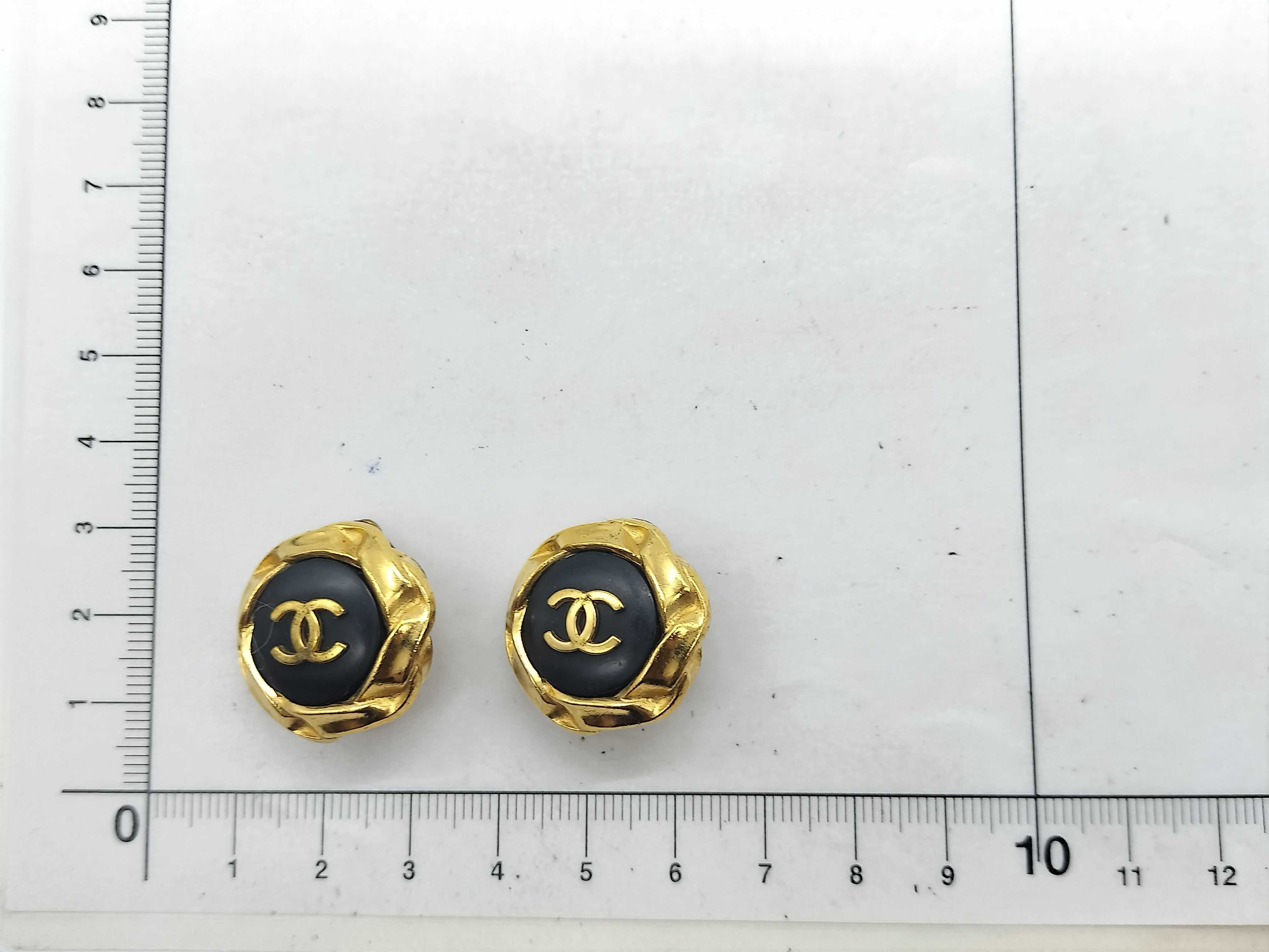 Earrings / Coco Mark / Vintage / 96P / Shows signs of age-related deterioration such as tarnishing. — view 6