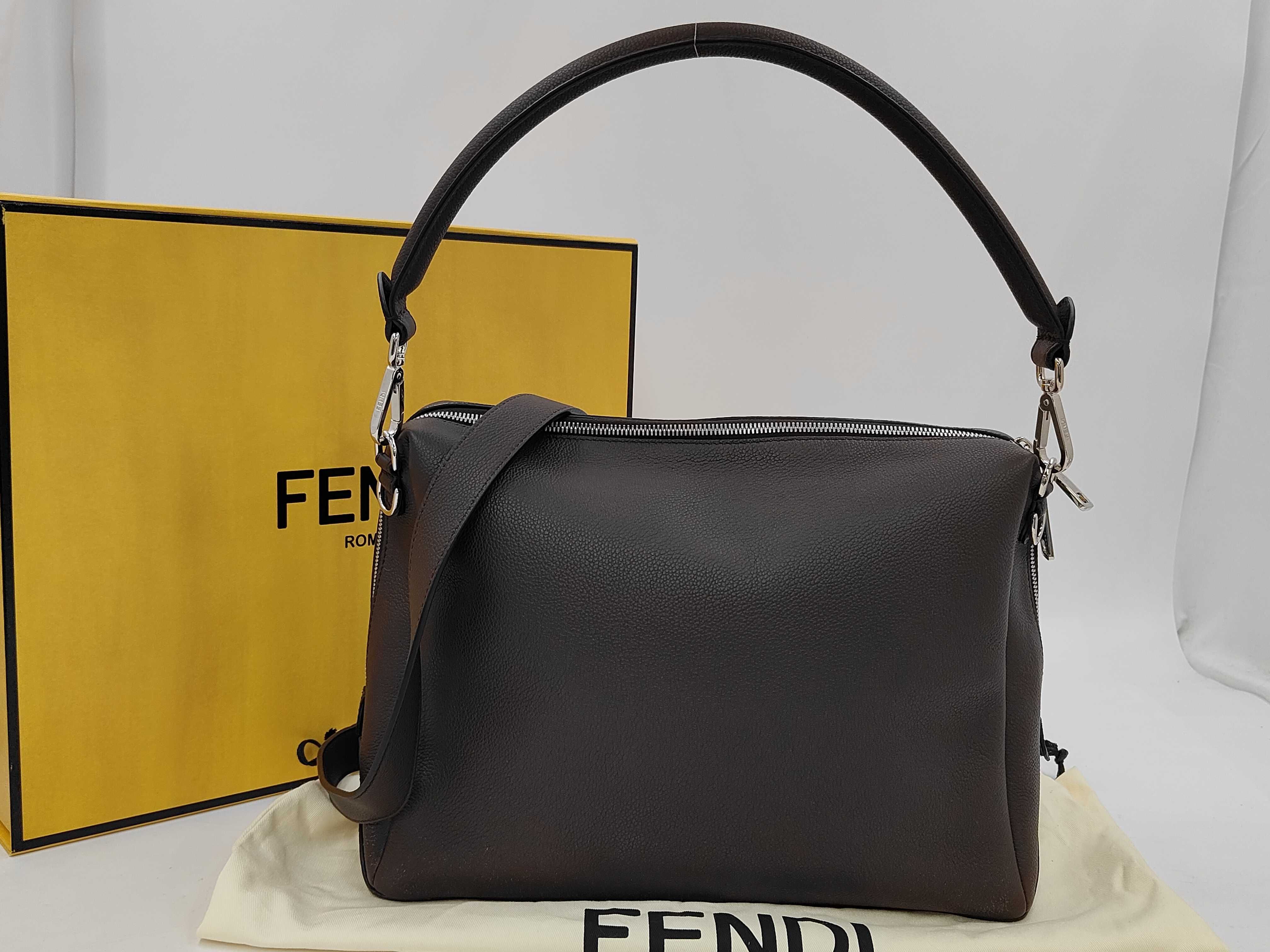 Louis Large Dark Brown Leather Bag 7VA667 ASHI Handbag