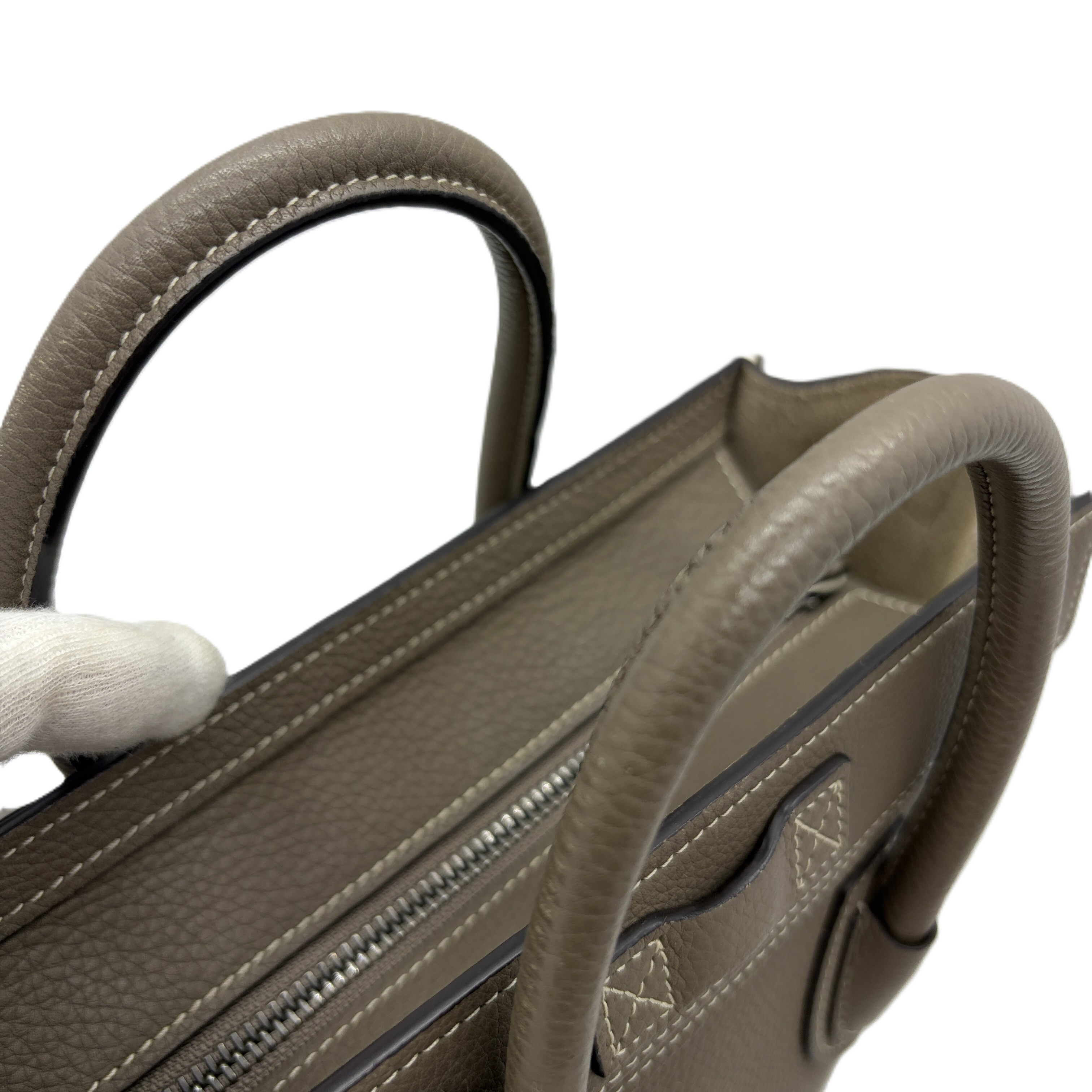 Celine Luggage Nano Shopper Handbag — view 9