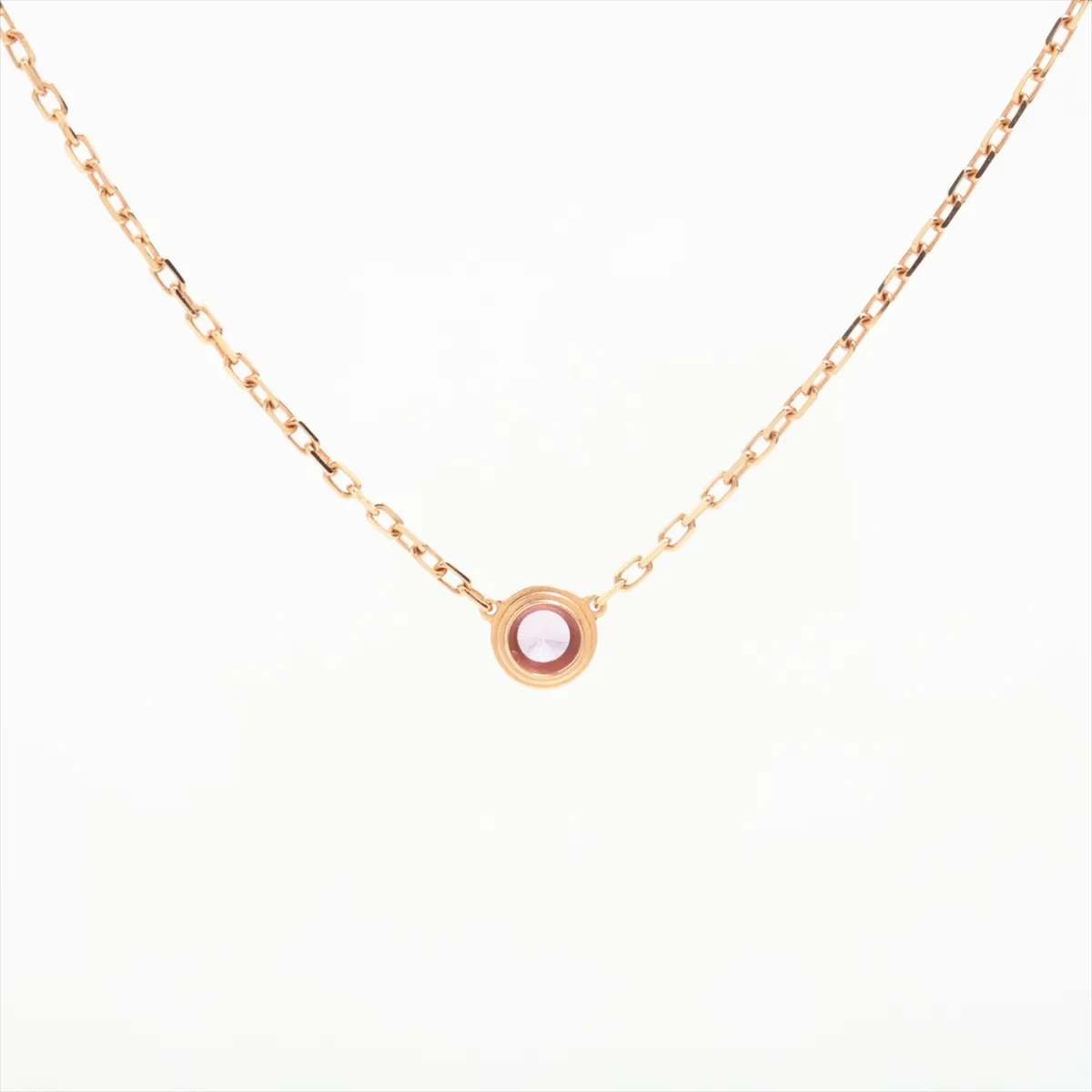 Damour Pink Sapphire Necklace, 750 (PG), 2.7g, QCL227, Missing Culet, CRB7218400 — view 2