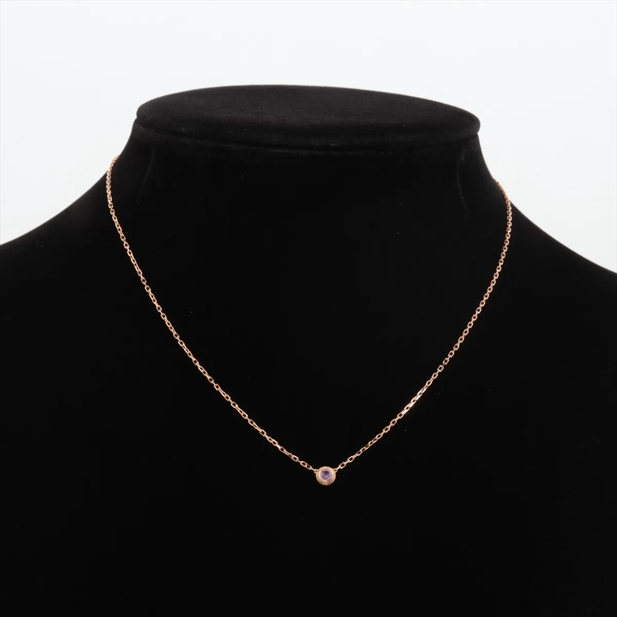 Damour Pink Sapphire Necklace, 750 (PG), 2.7g, QCL227, Missing Culet, CRB7218400 — view 5