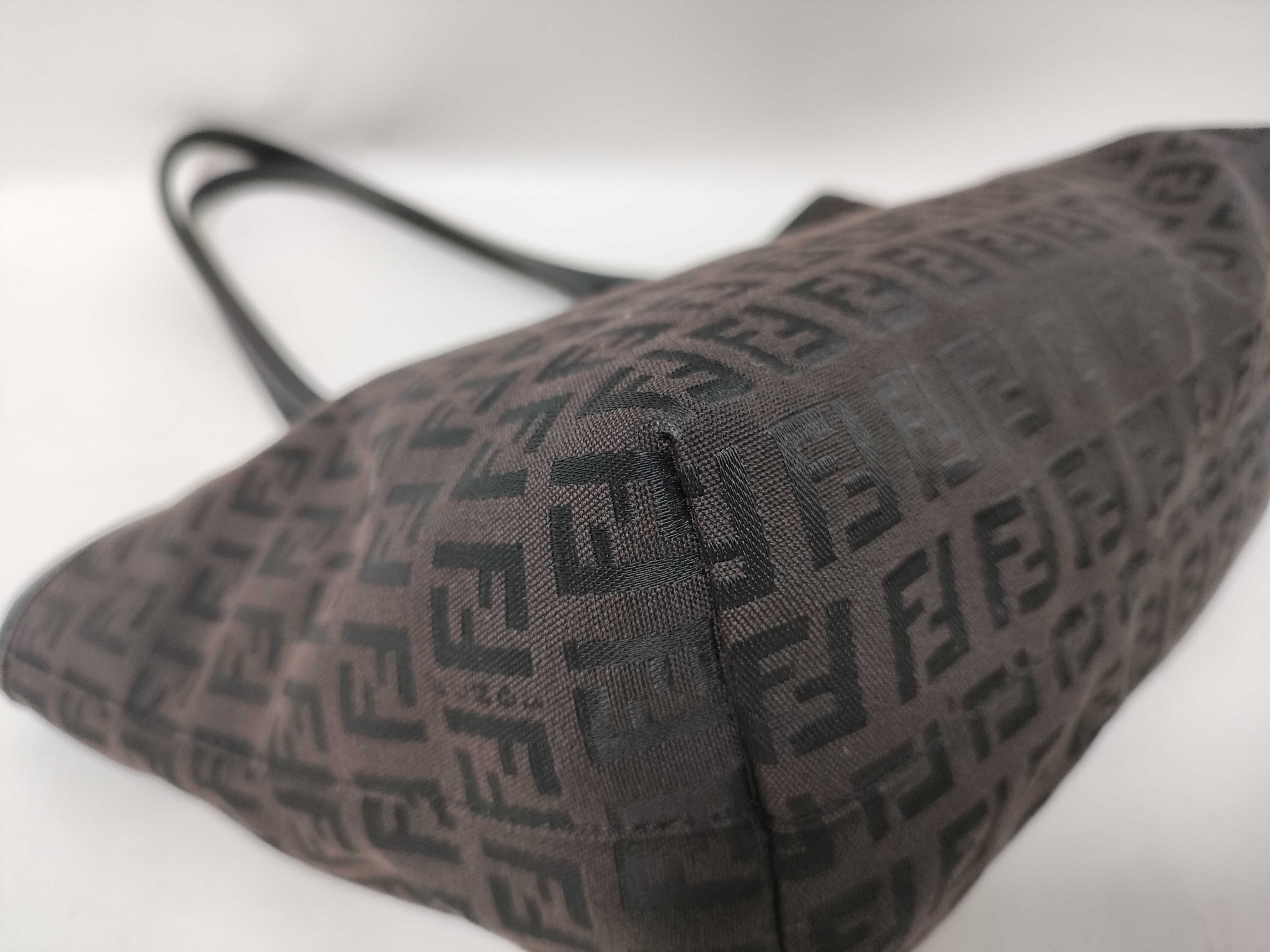 Zucca pattern Fendi Zucchino tote bag handbag — view 6