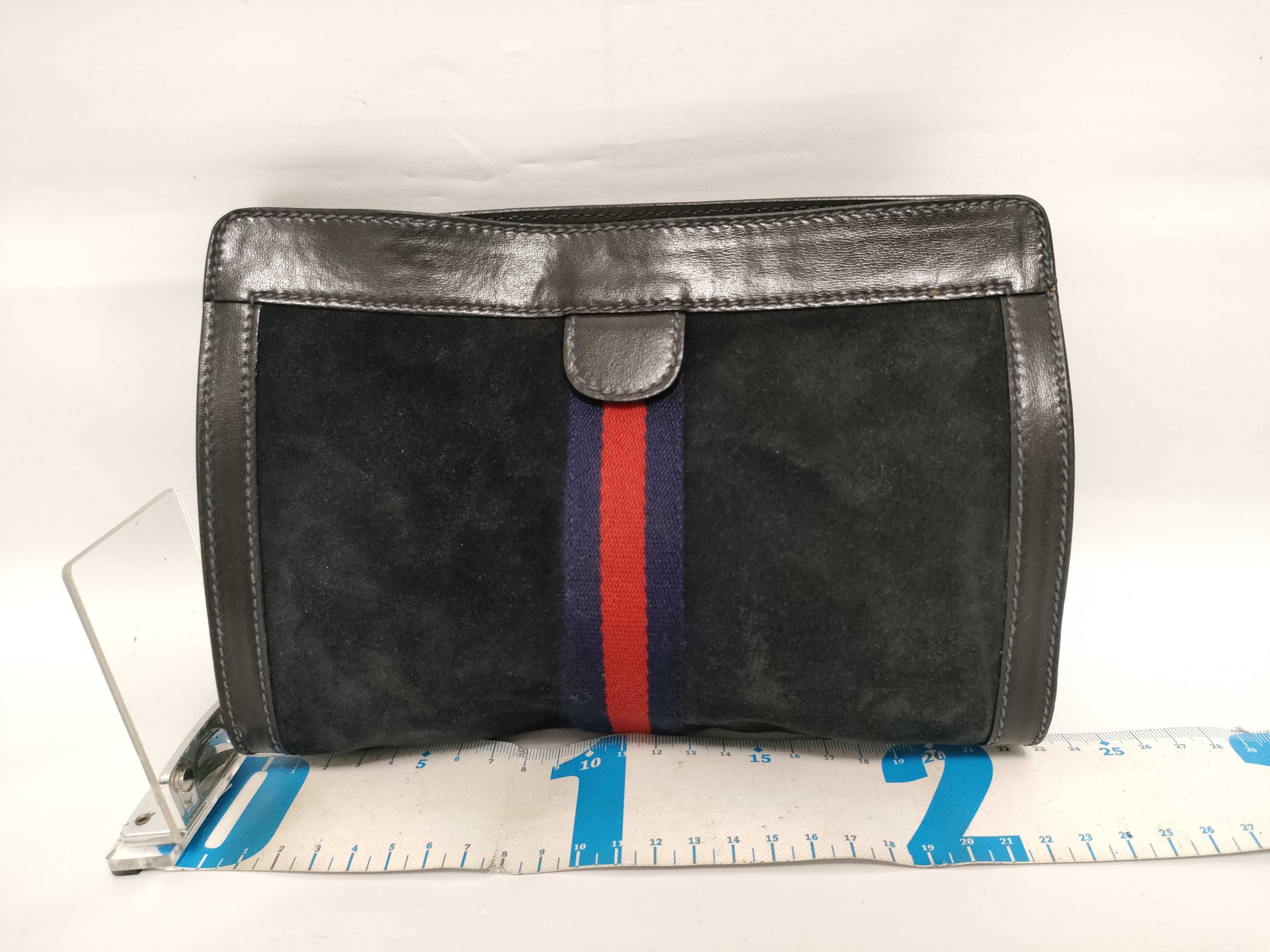 Clutch Bag, Sherry Line, Suede Clutch Bag — view 2