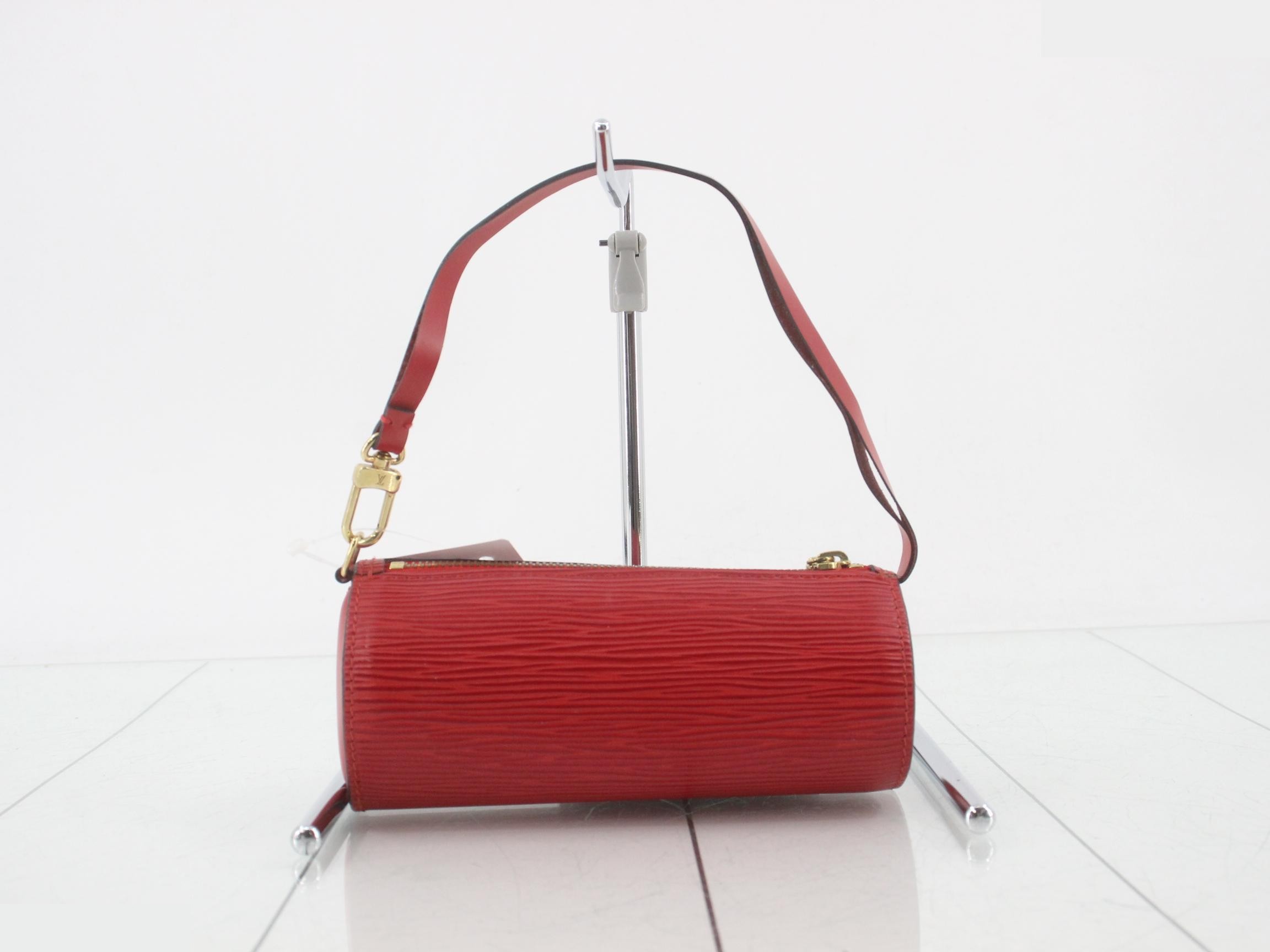 Papillon Pouch, Epi Leather, Castilian Red — view 2