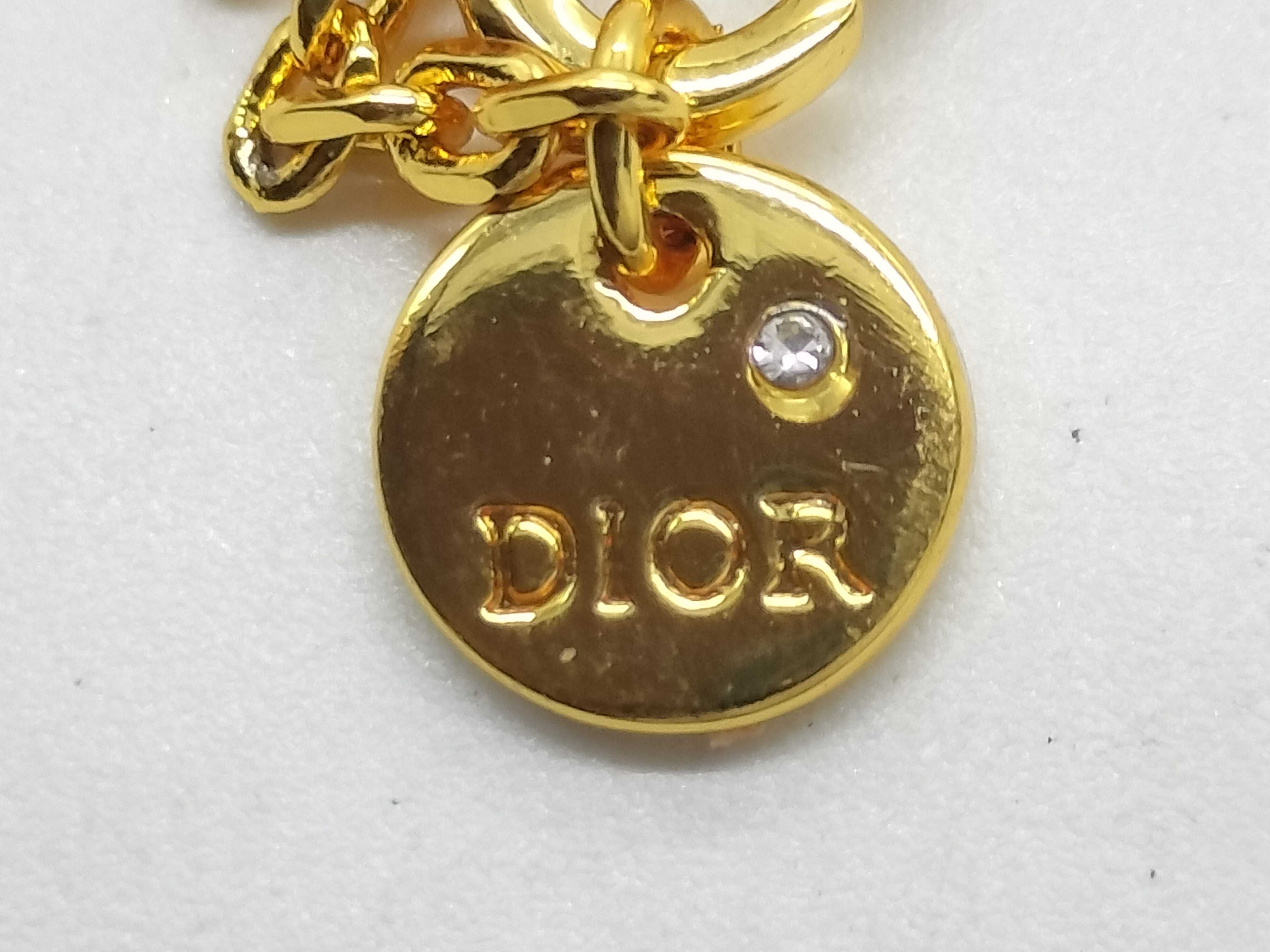 Bracelet CD Logo Star Double Chain Clear Stone Bracelet/Bangle — view 7