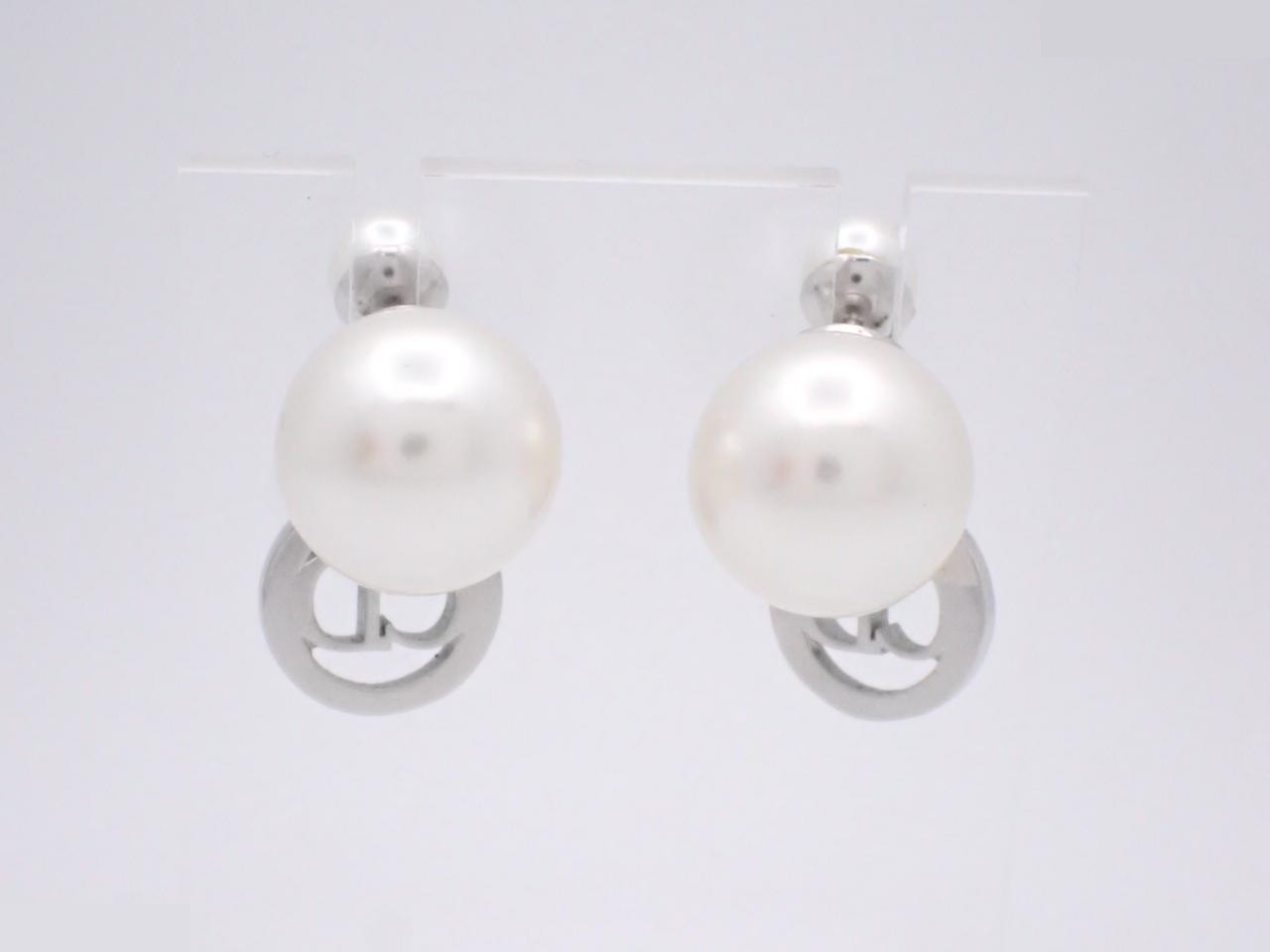 Silver earrings — view 2