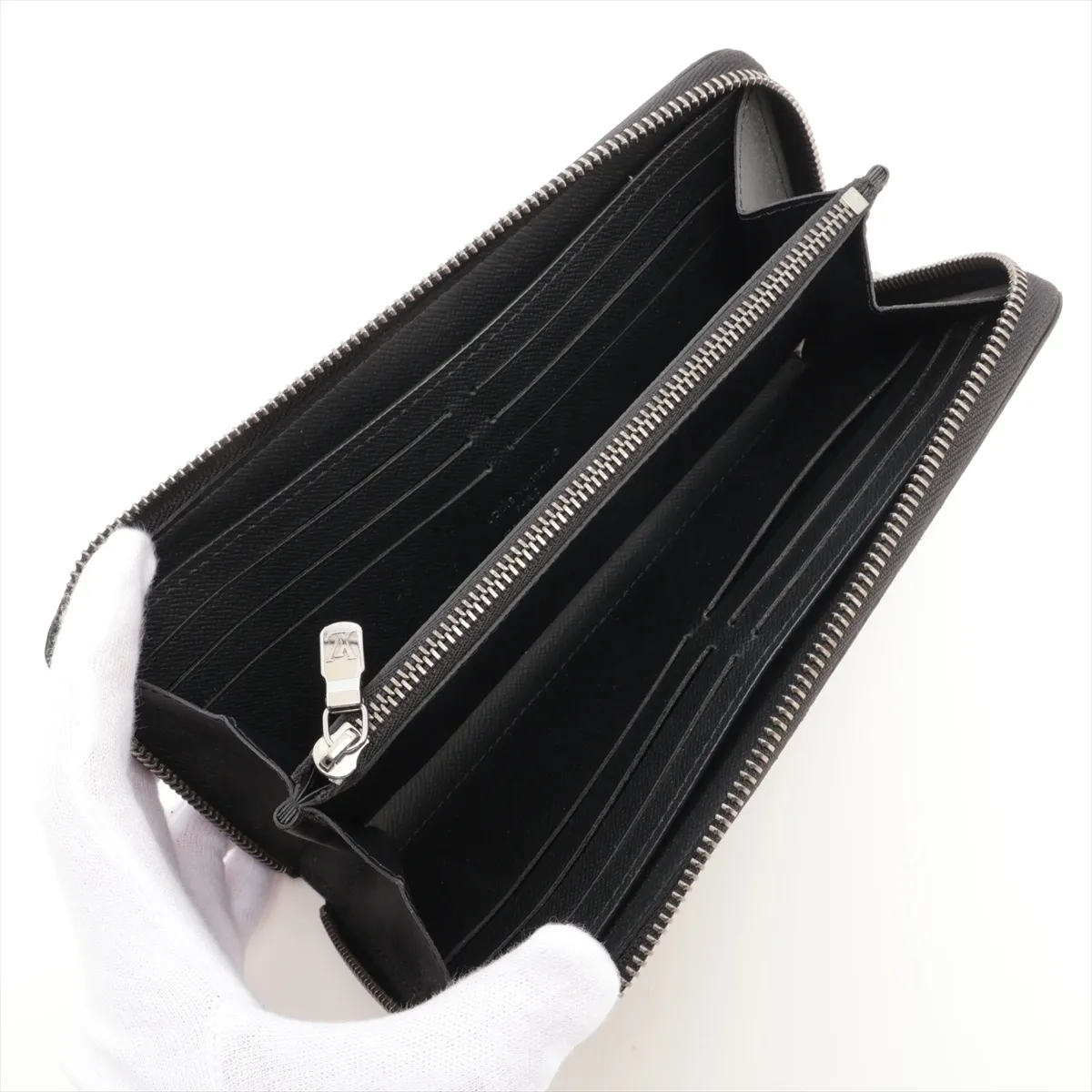 Monogram Eclipse Zippy Wallet Horizontal M11611 Noir Round Zip Wallet (RFID detected) — view 3