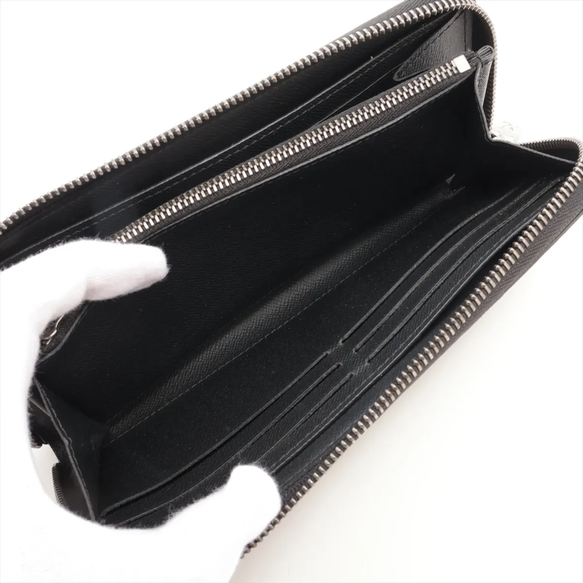 Monogram Eclipse Zippy Wallet Horizontal M11611 Noir Round Zip Wallet (RFID detected) — view 5