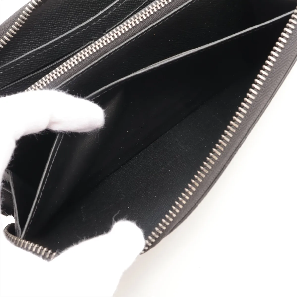 Monogram Eclipse Zippy Wallet Horizontal M11611 Noir Round Zip Wallet (RFID detected) — view 7