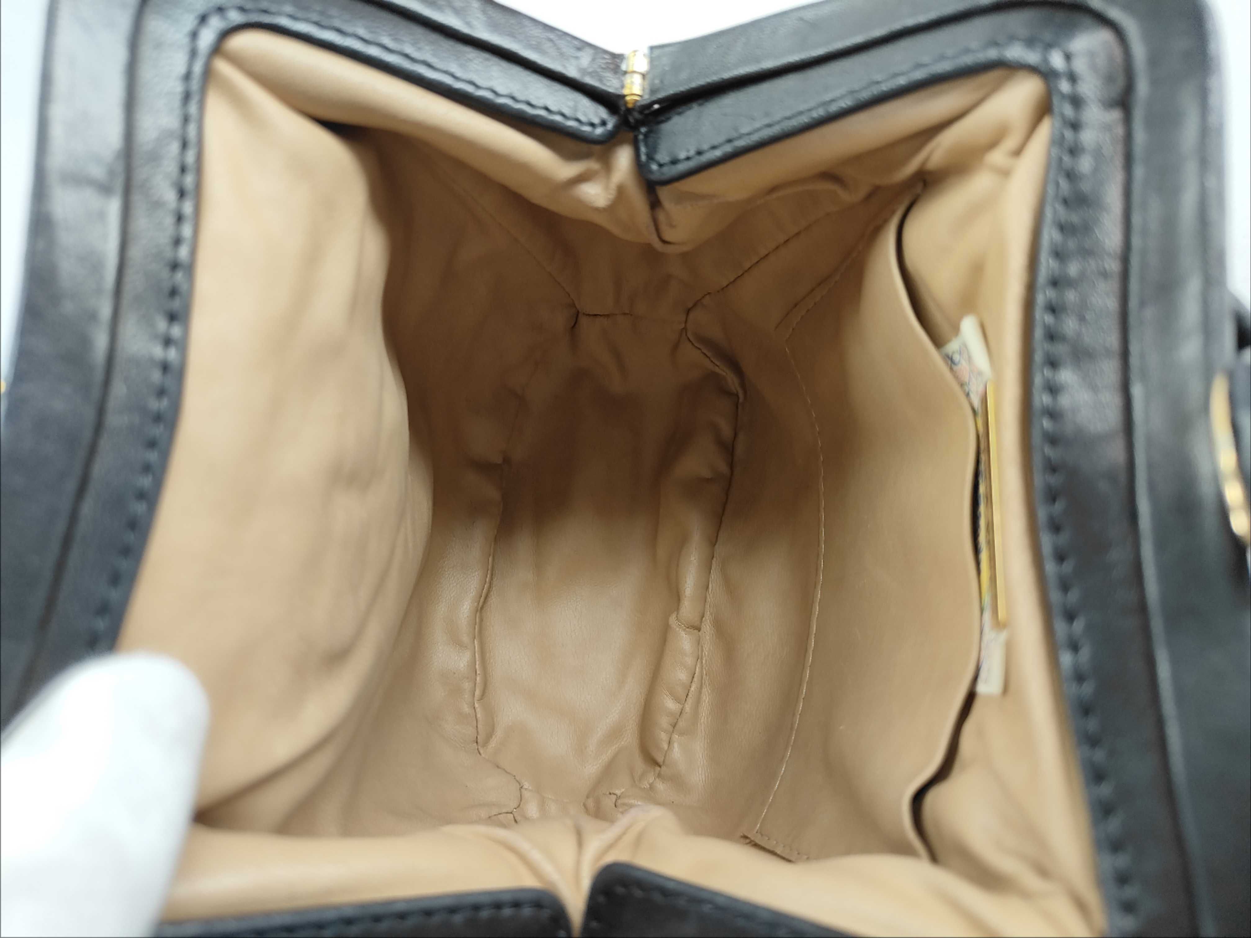 Intrecciato Clasp Handbag with Tag and Pouch — view 11