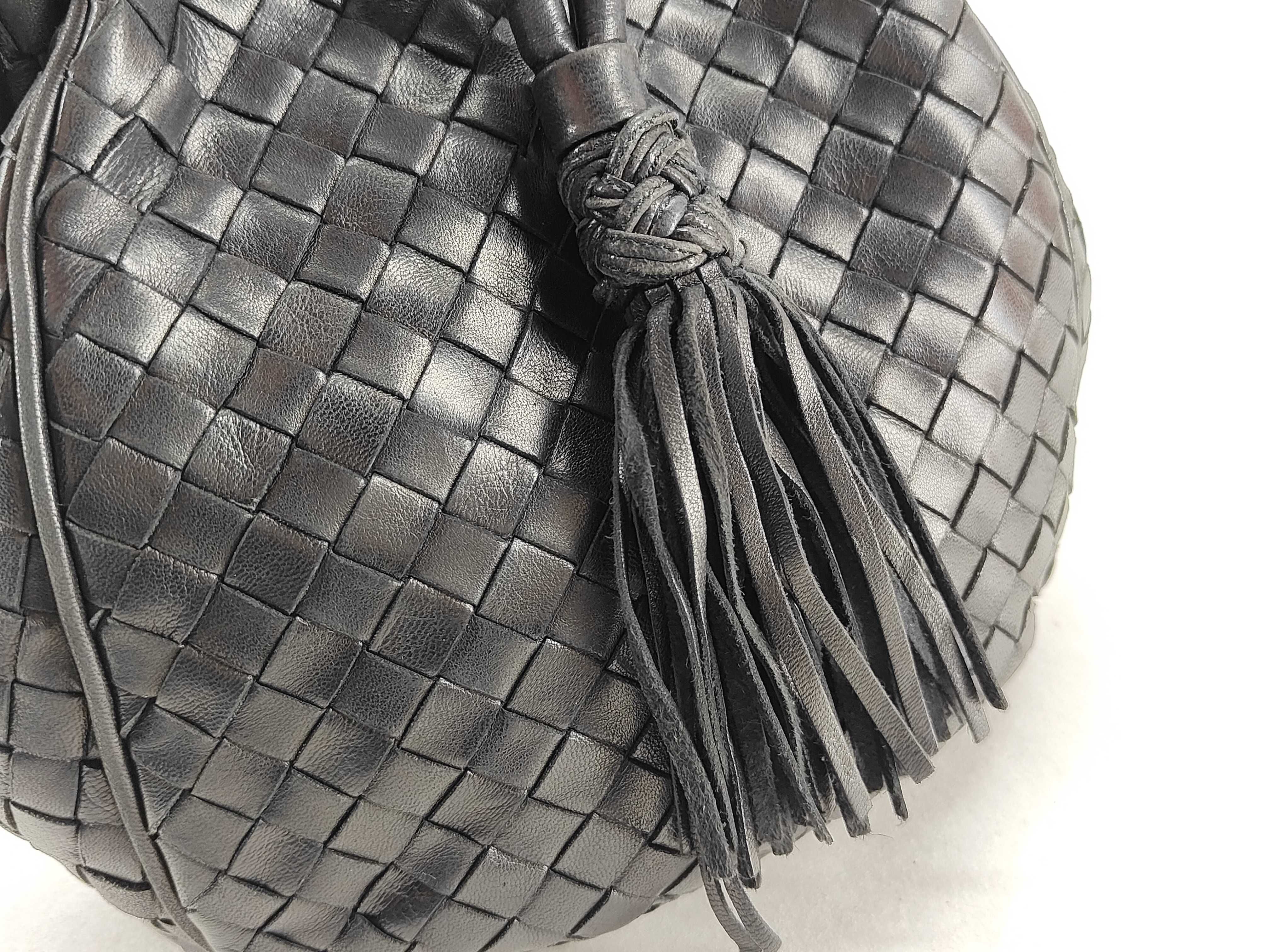 Intrecciato Clasp Handbag with Tag and Pouch — view 5