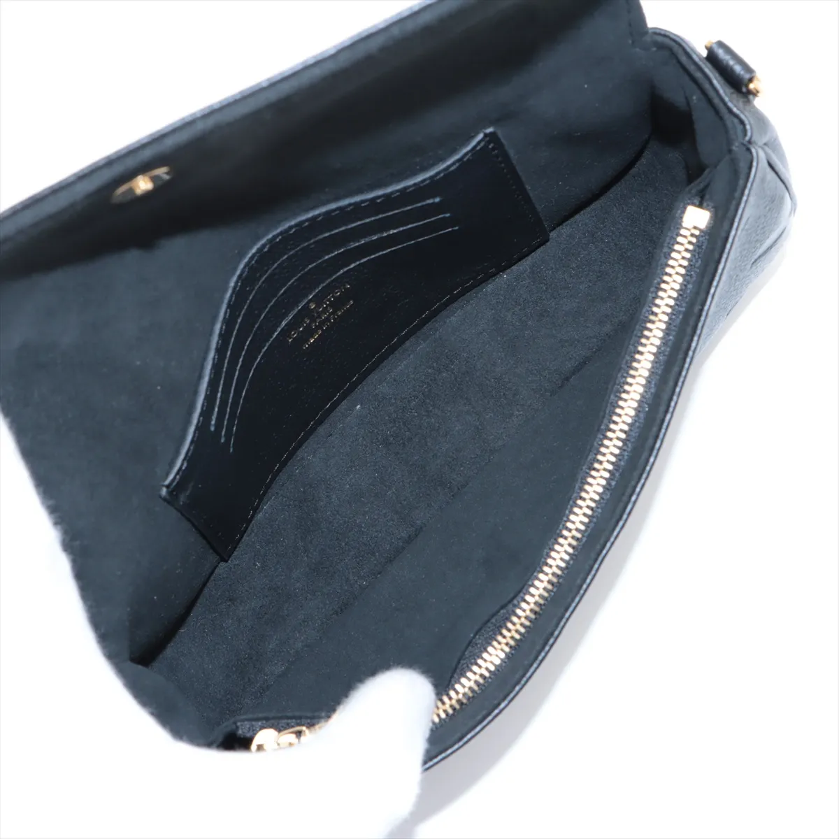 Monogram Empreinte Wallet on Chain Ivy M82154 Black (RFID detected) — view 6