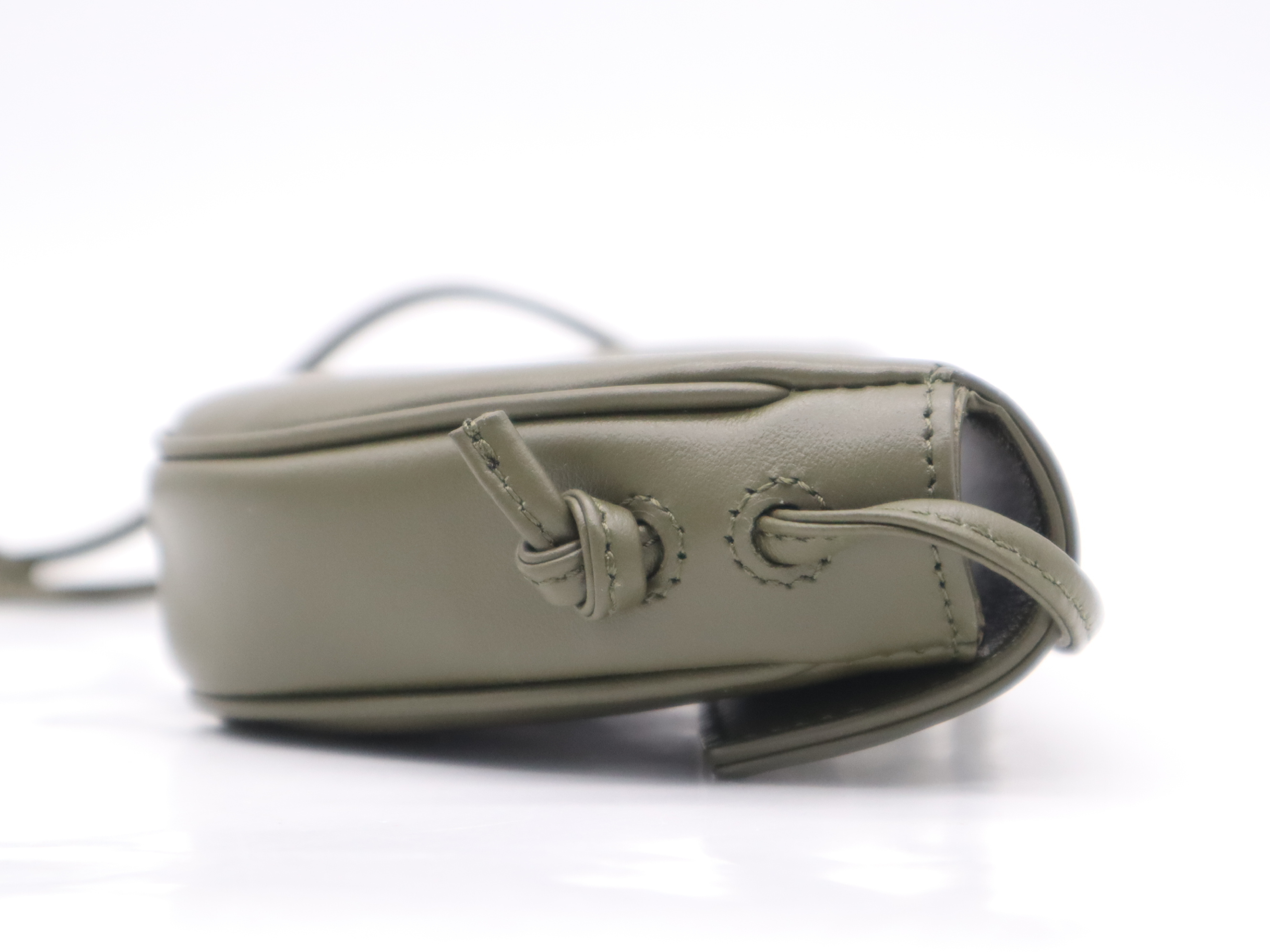 Leather Logo Triangle Shoulder Bag (Comes with Box and Dust Bag) — view 5