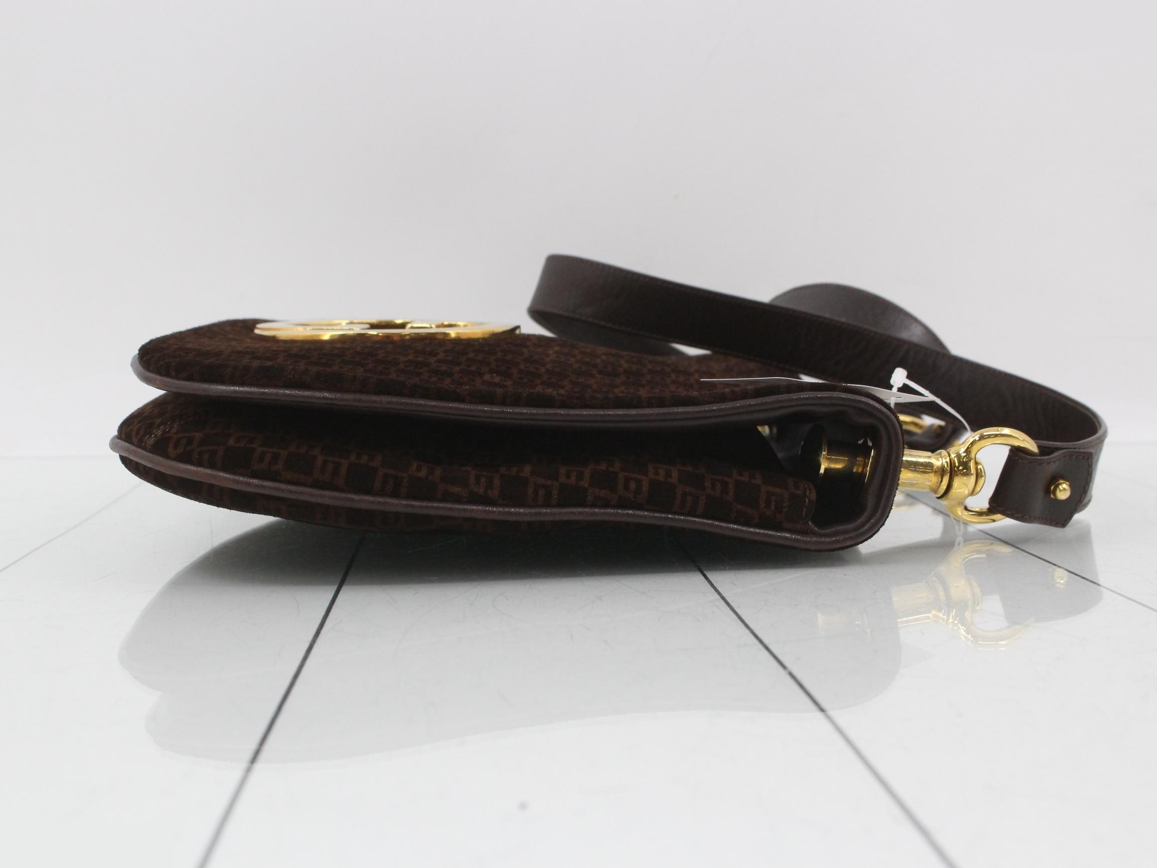 Blondie Square GG Shoulder Bag, Suede/Leather — view 3