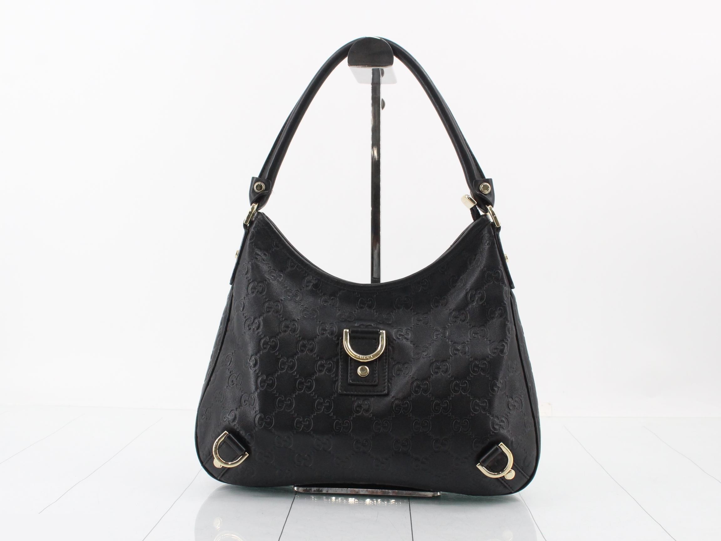 Guccissima (bag) - Abby Hobo Shoulder Bag, Black