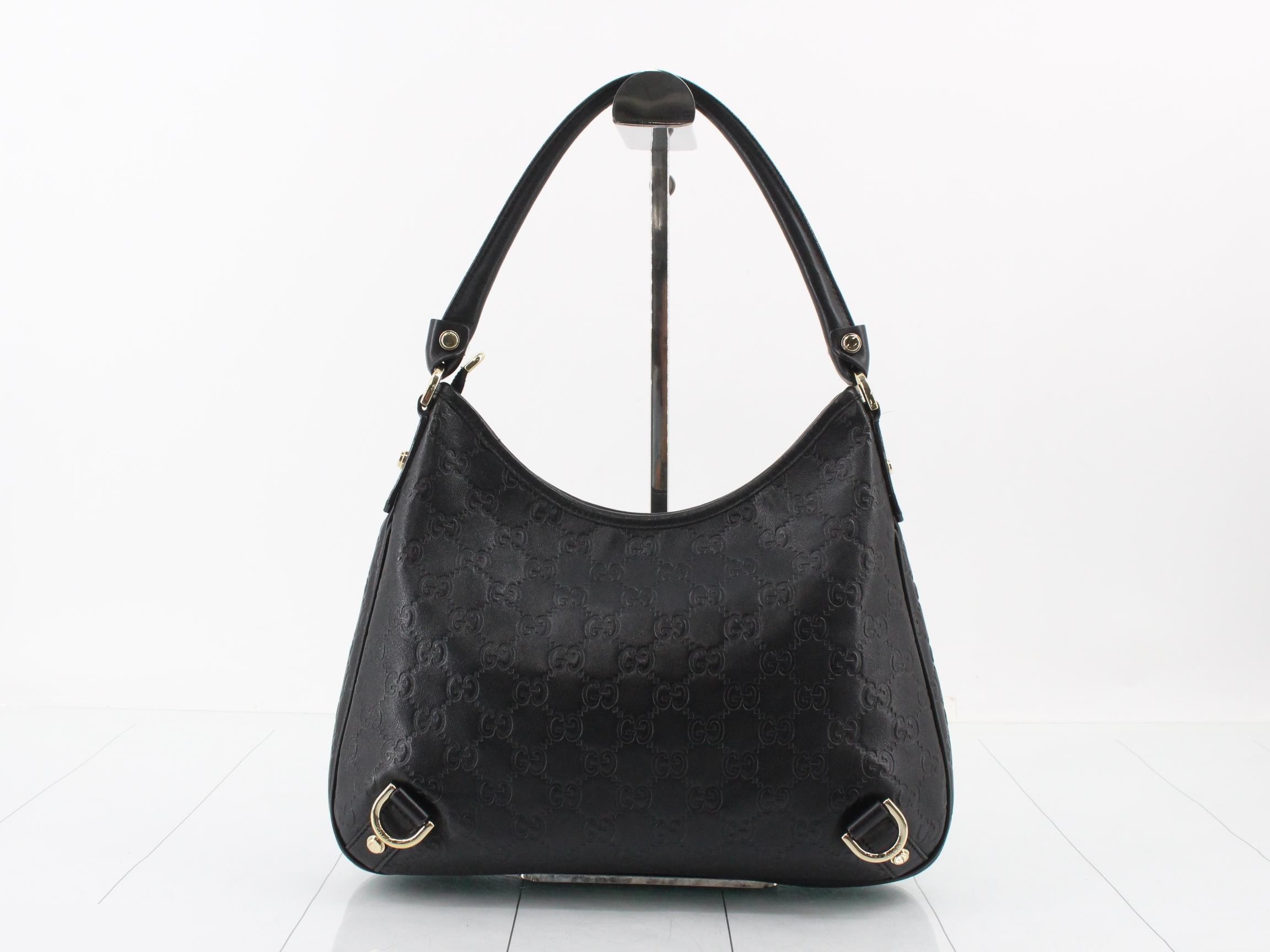 Guccissima (bag) - Abby Hobo Shoulder Bag, Black — view 2