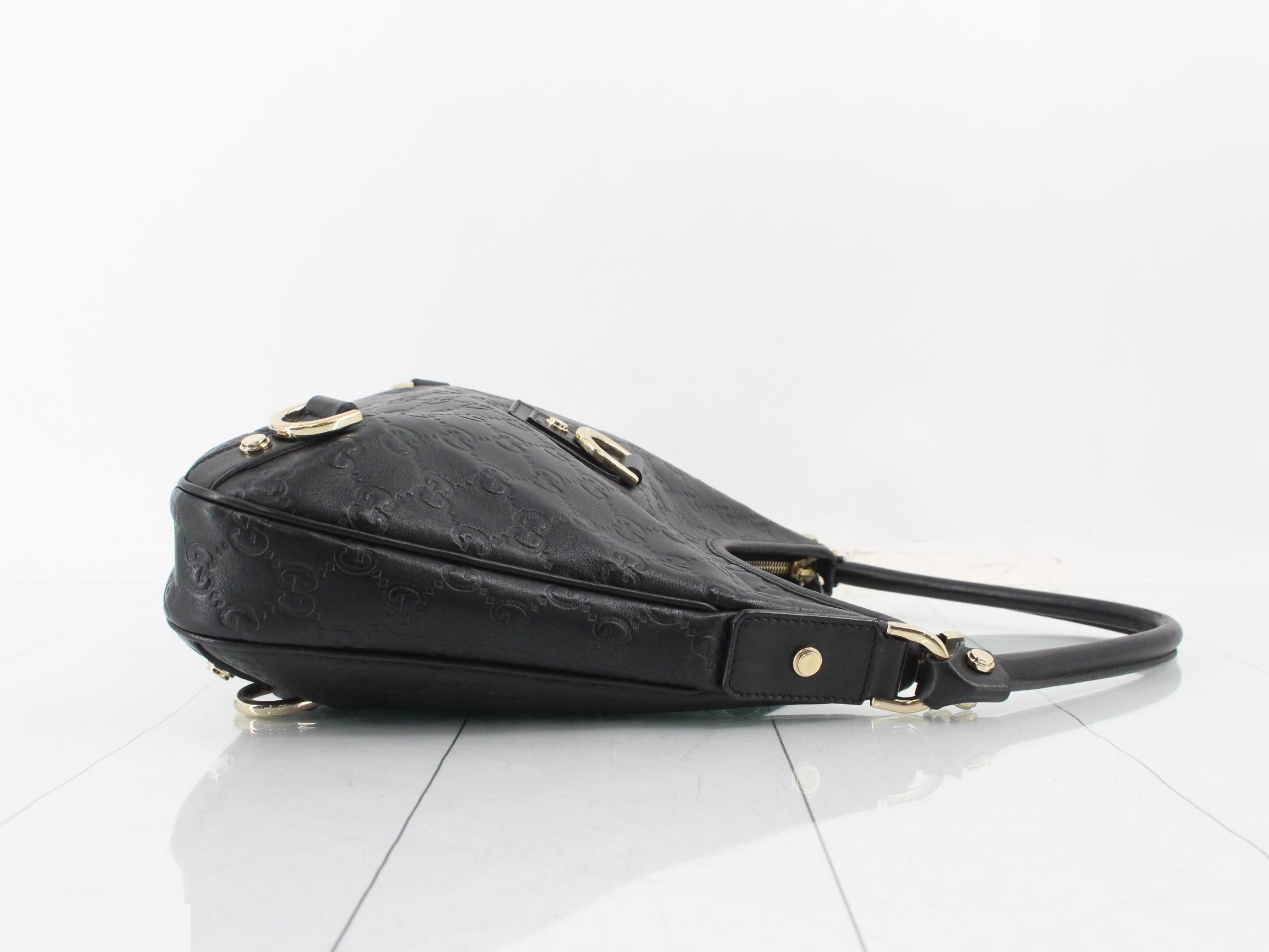 Guccissima (bag) - Abby Hobo Shoulder Bag, Black — view 3
