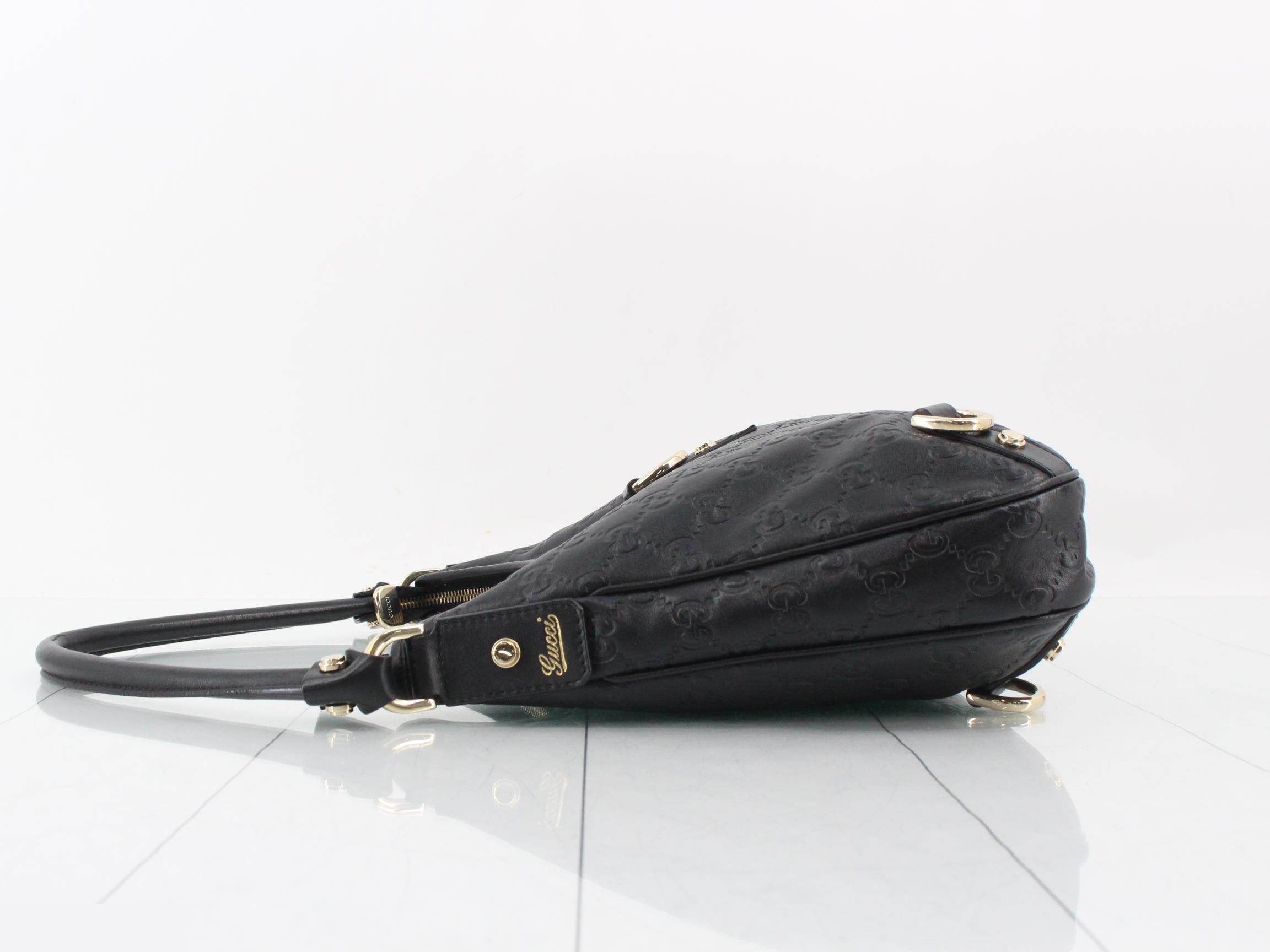 Guccissima (bag) - Abby Hobo Shoulder Bag, Black — view 4