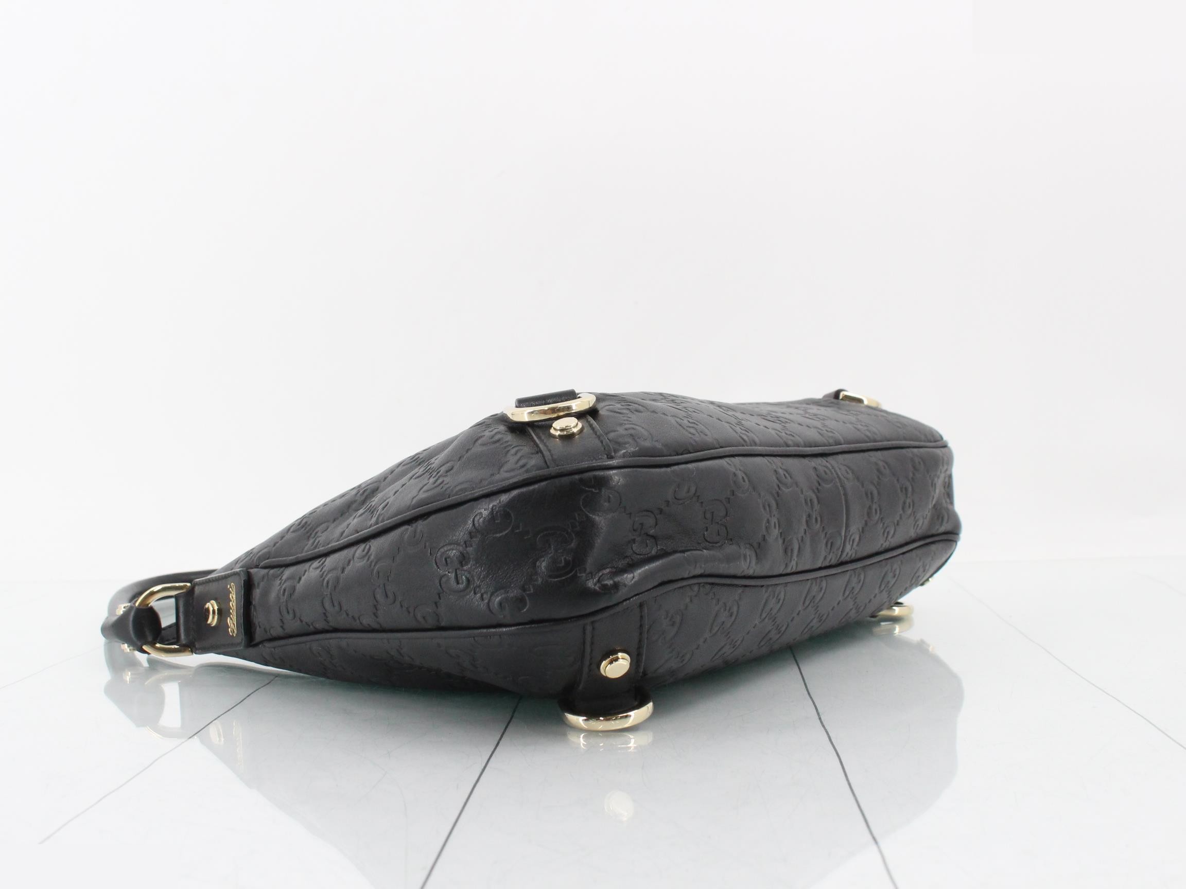 Guccissima (bag) - Abby Hobo Shoulder Bag, Black — view 5