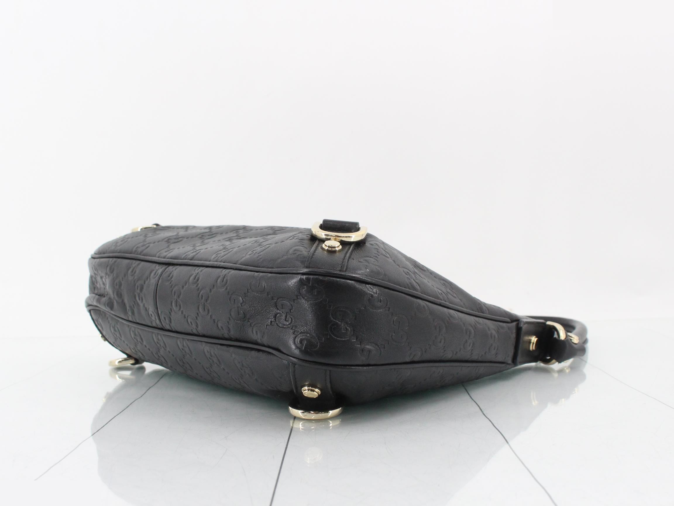 Guccissima (bag) - Abby Hobo Shoulder Bag, Black — view 6