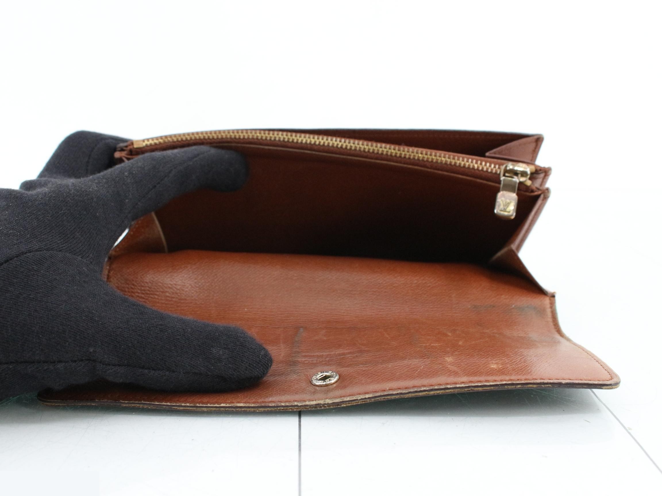 M61725 Pochette Portemonnaie Credit Long Wallet, Monogram, Brown — view 4