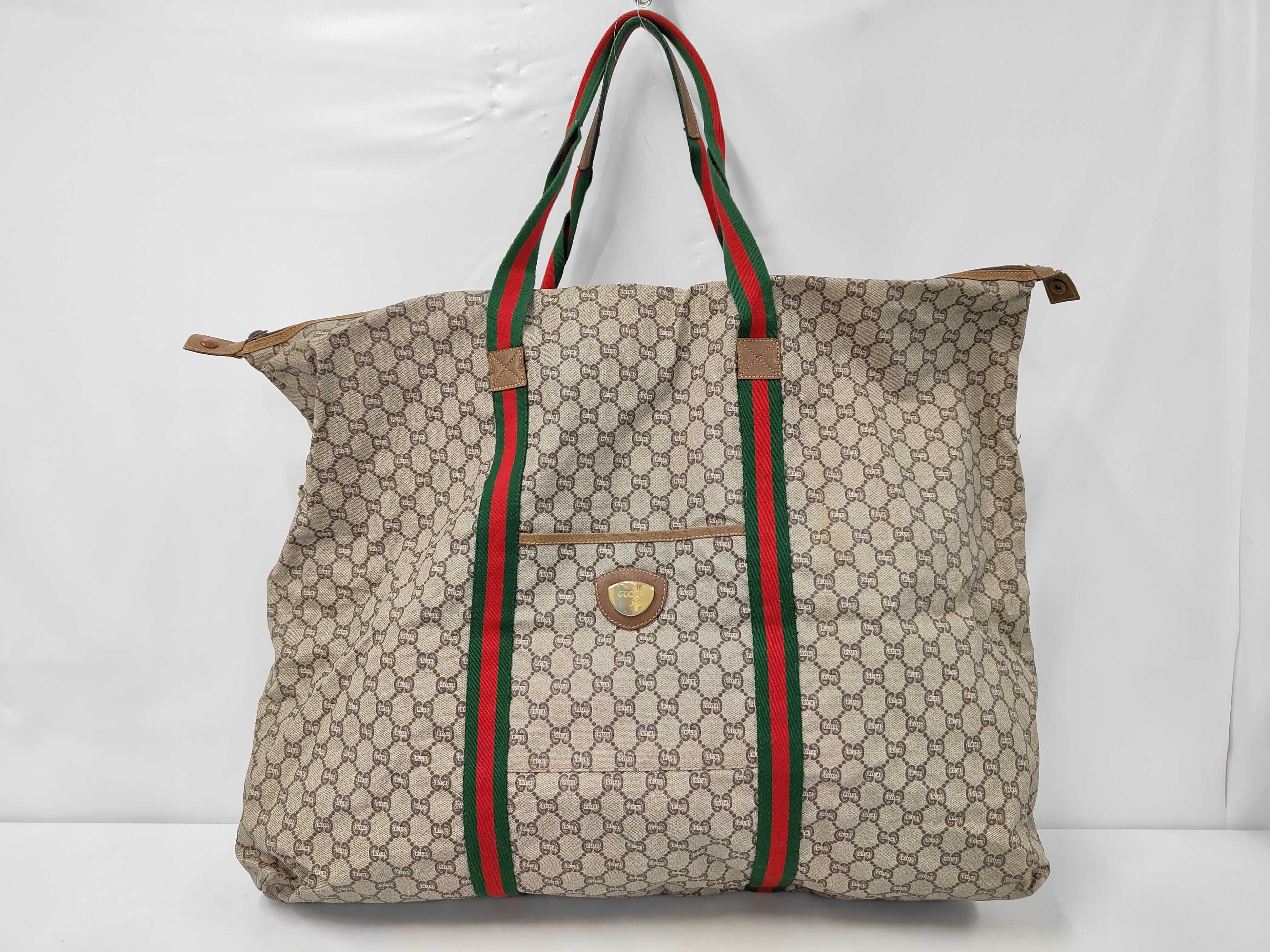 Old GG Supreme Sherry Line Boston Bag