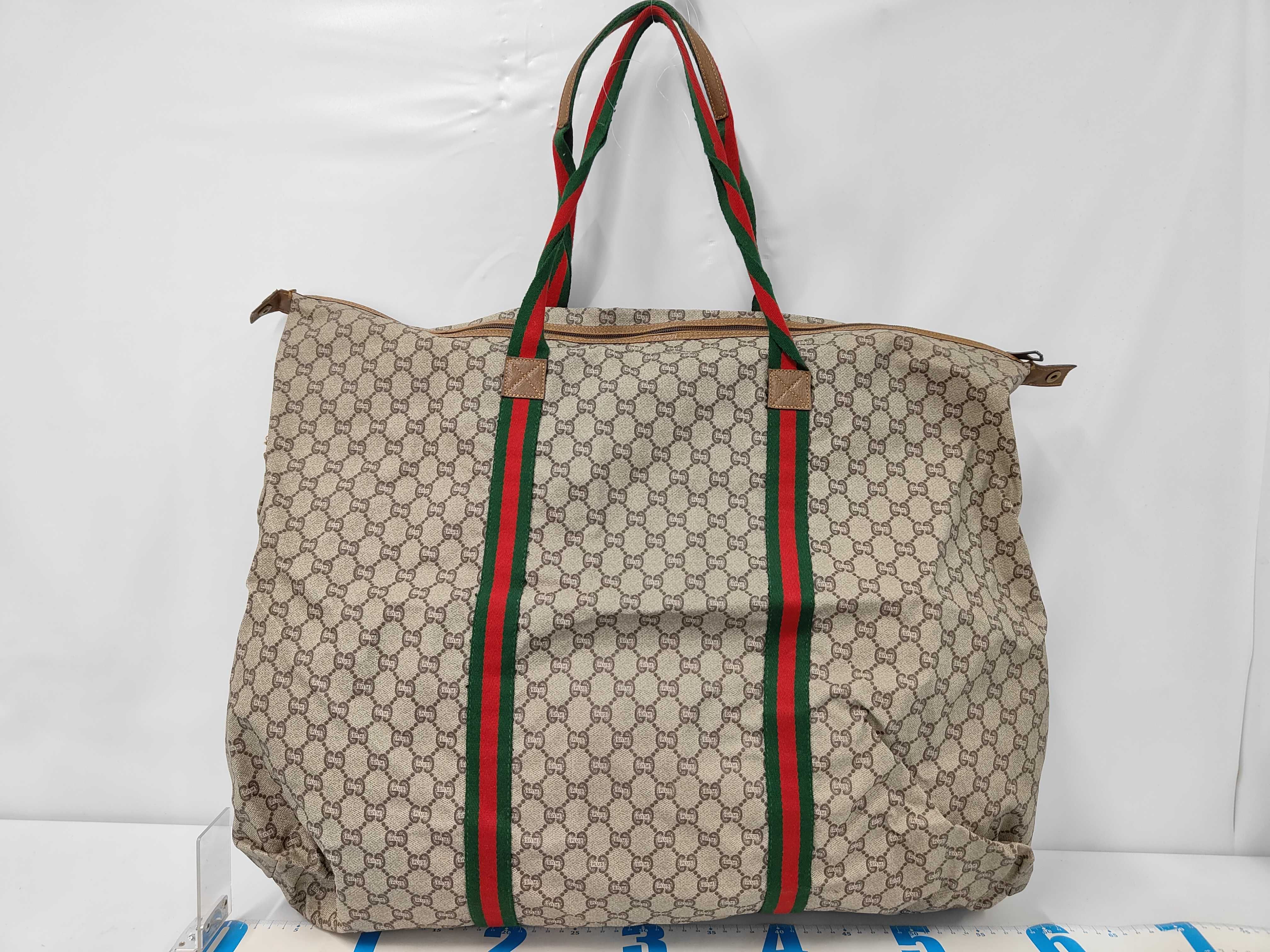 Old GG Supreme Sherry Line Boston Bag — view 2