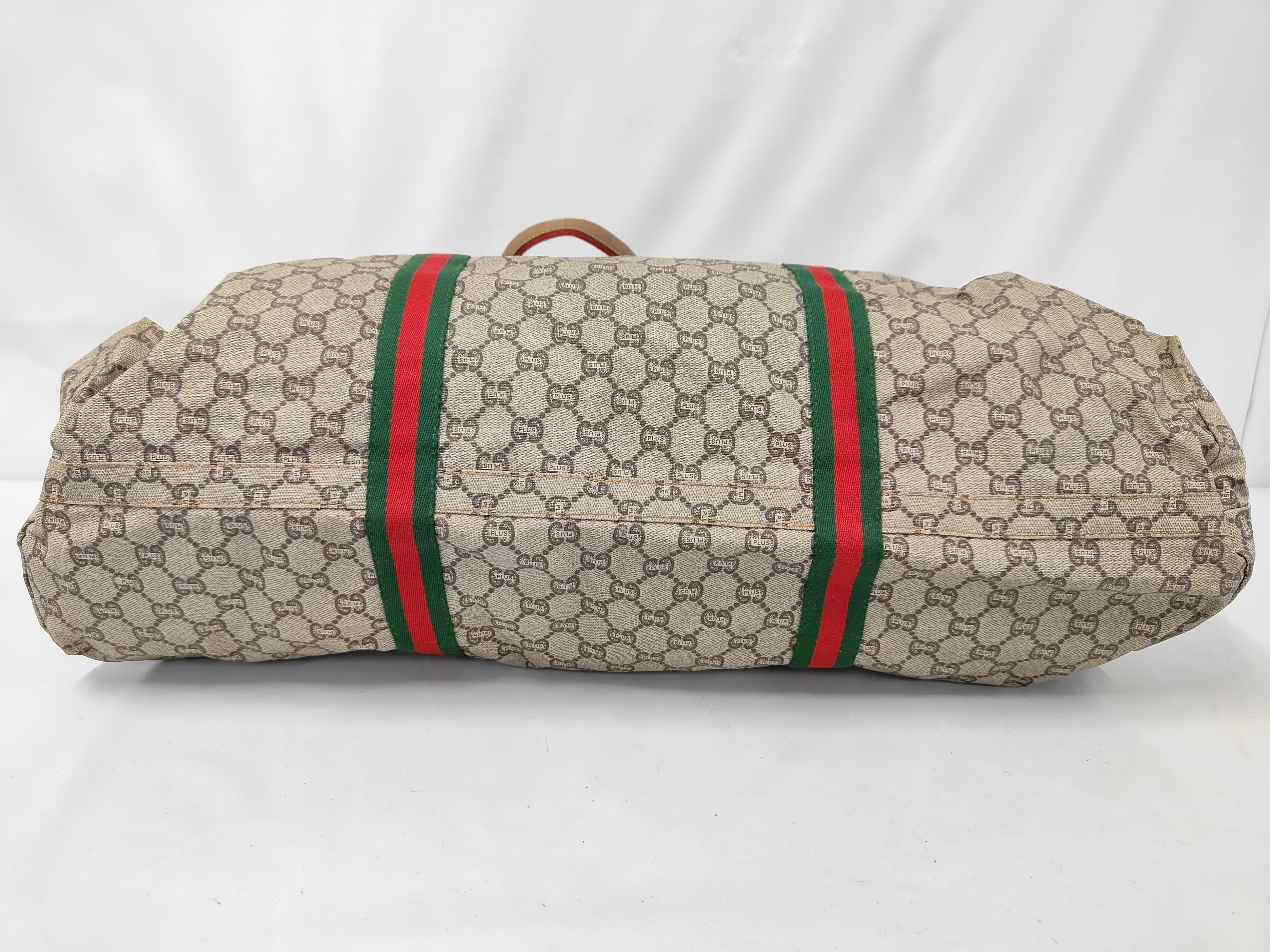 Old GG Supreme Sherry Line Boston Bag — view 3