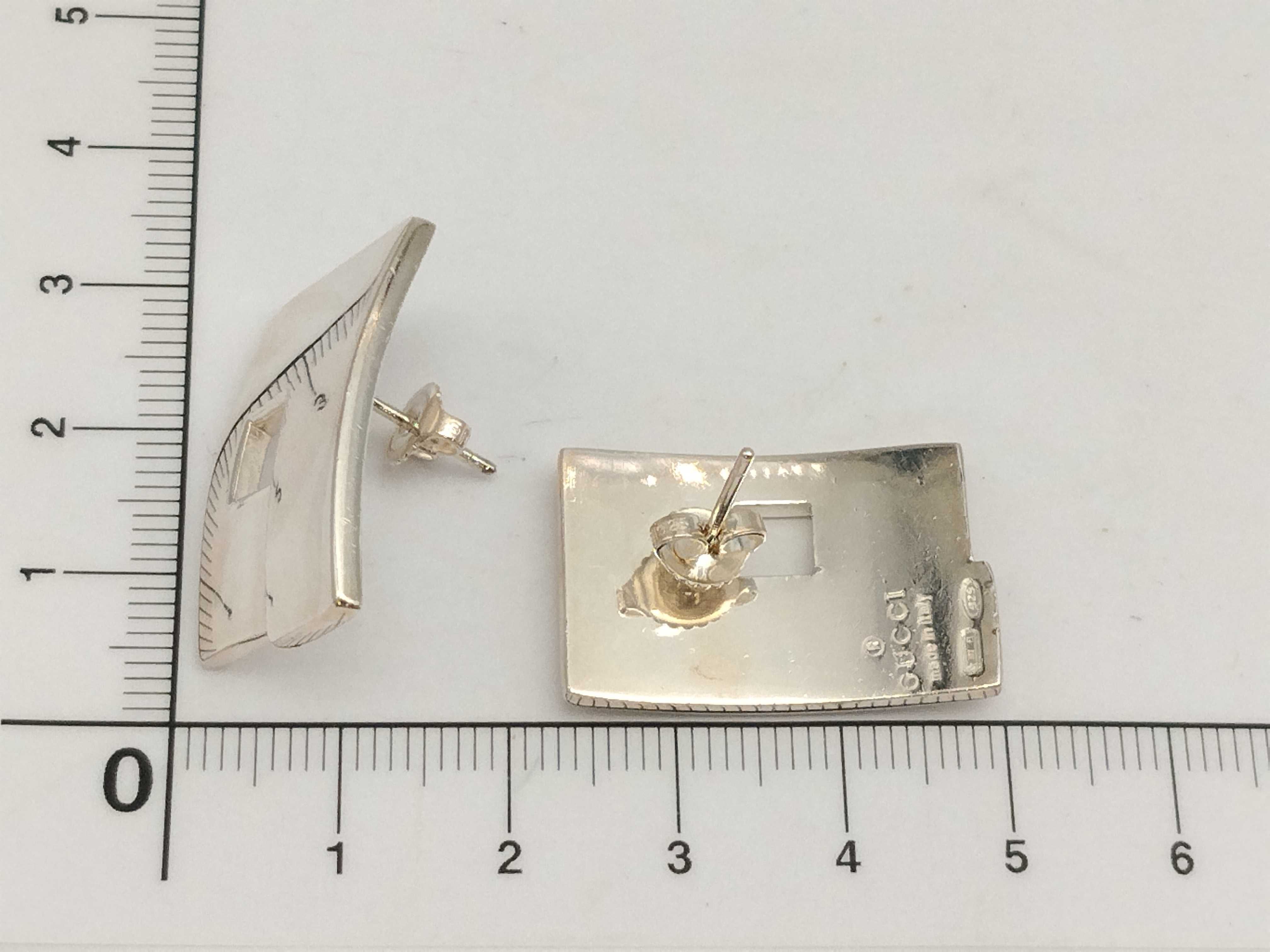 G-logo Sterling Silver 925 (SV) Square Earrings — view 12