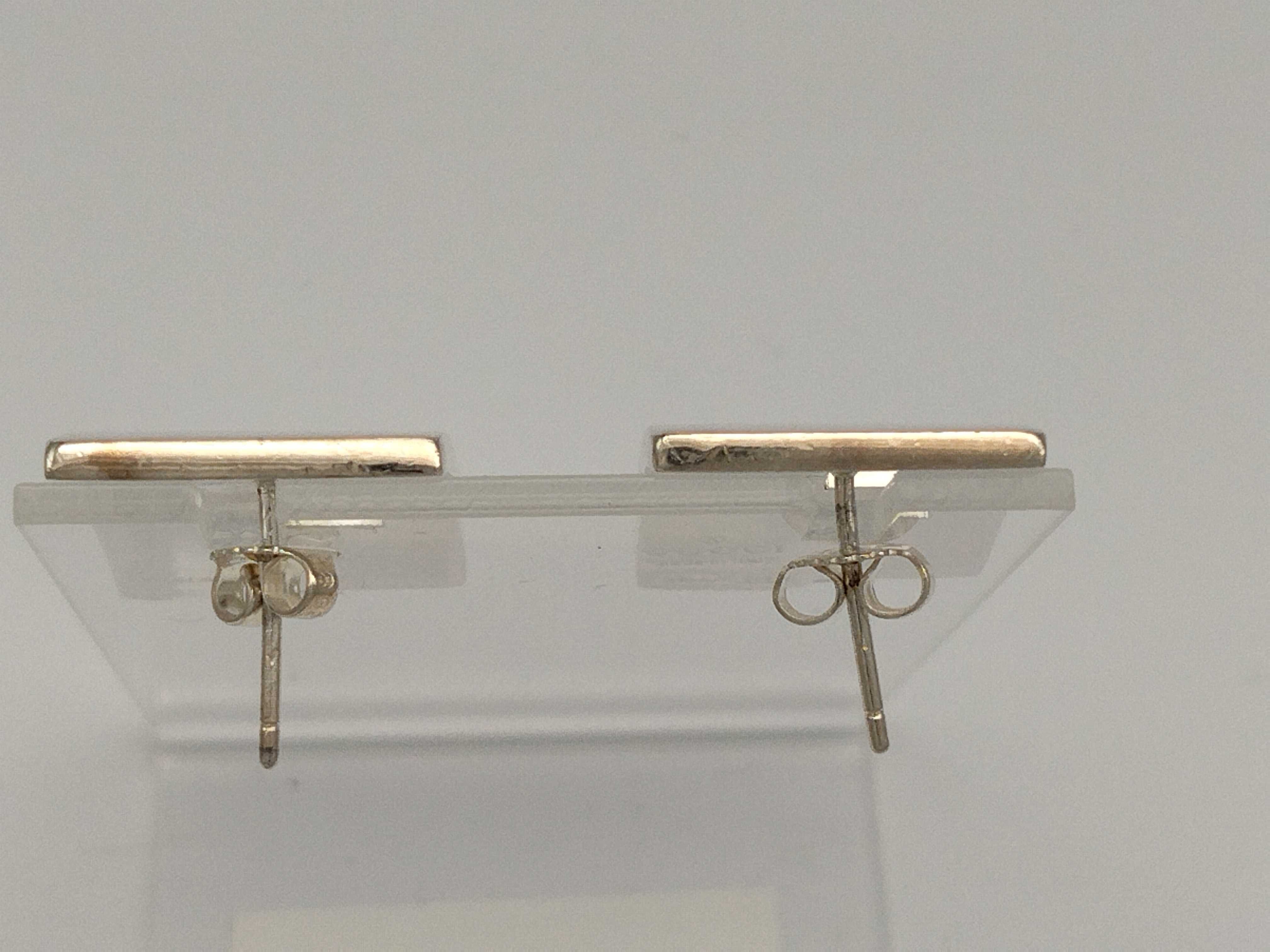 G-logo Sterling Silver 925 (SV) Square Earrings — view 5