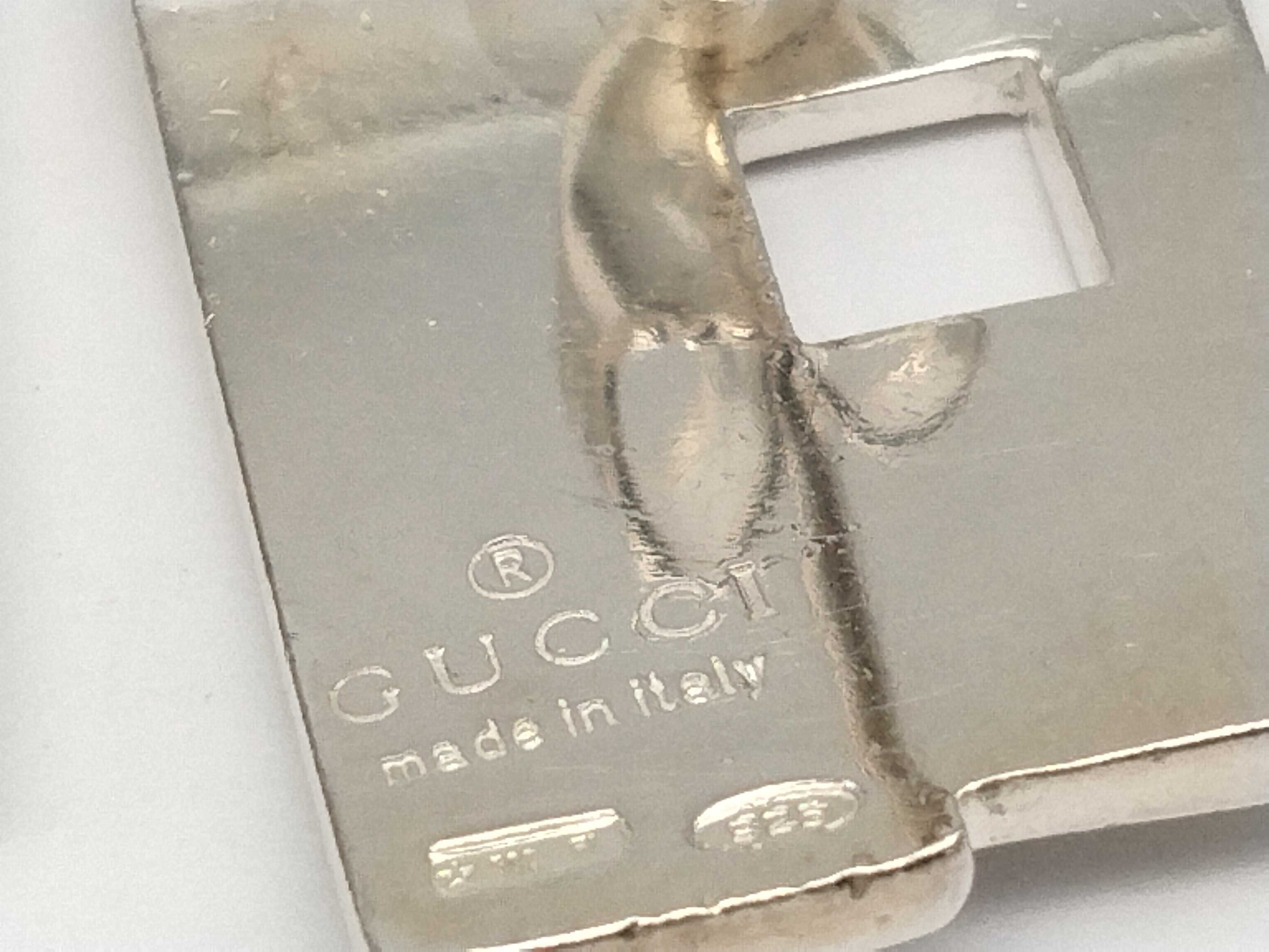 G-logo Sterling Silver 925 (SV) Square Earrings — view 7