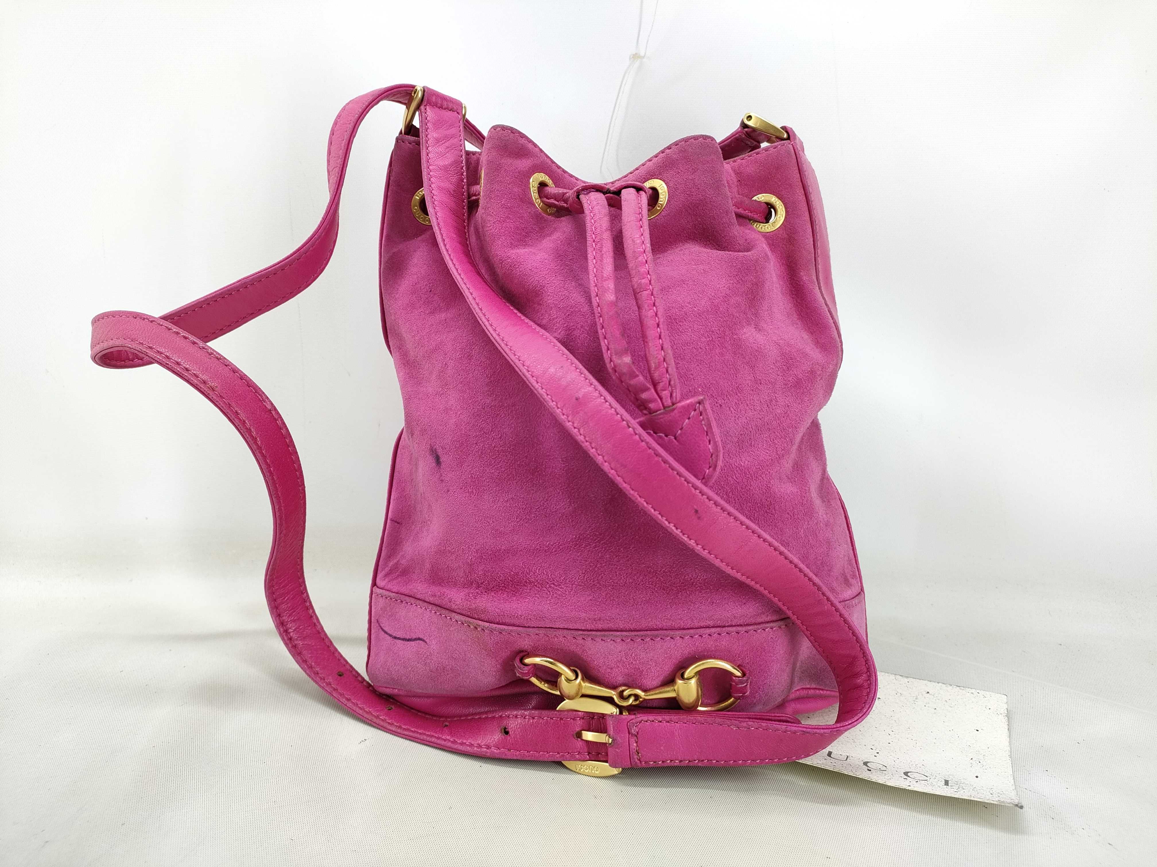 Horsebit Pink Shoulder Bag