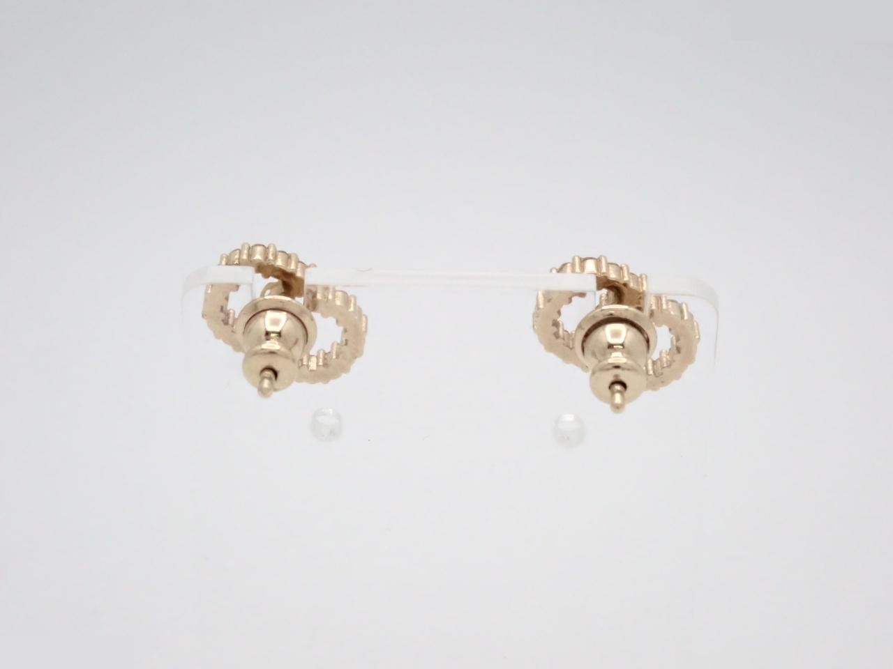Gold earrings — view 2