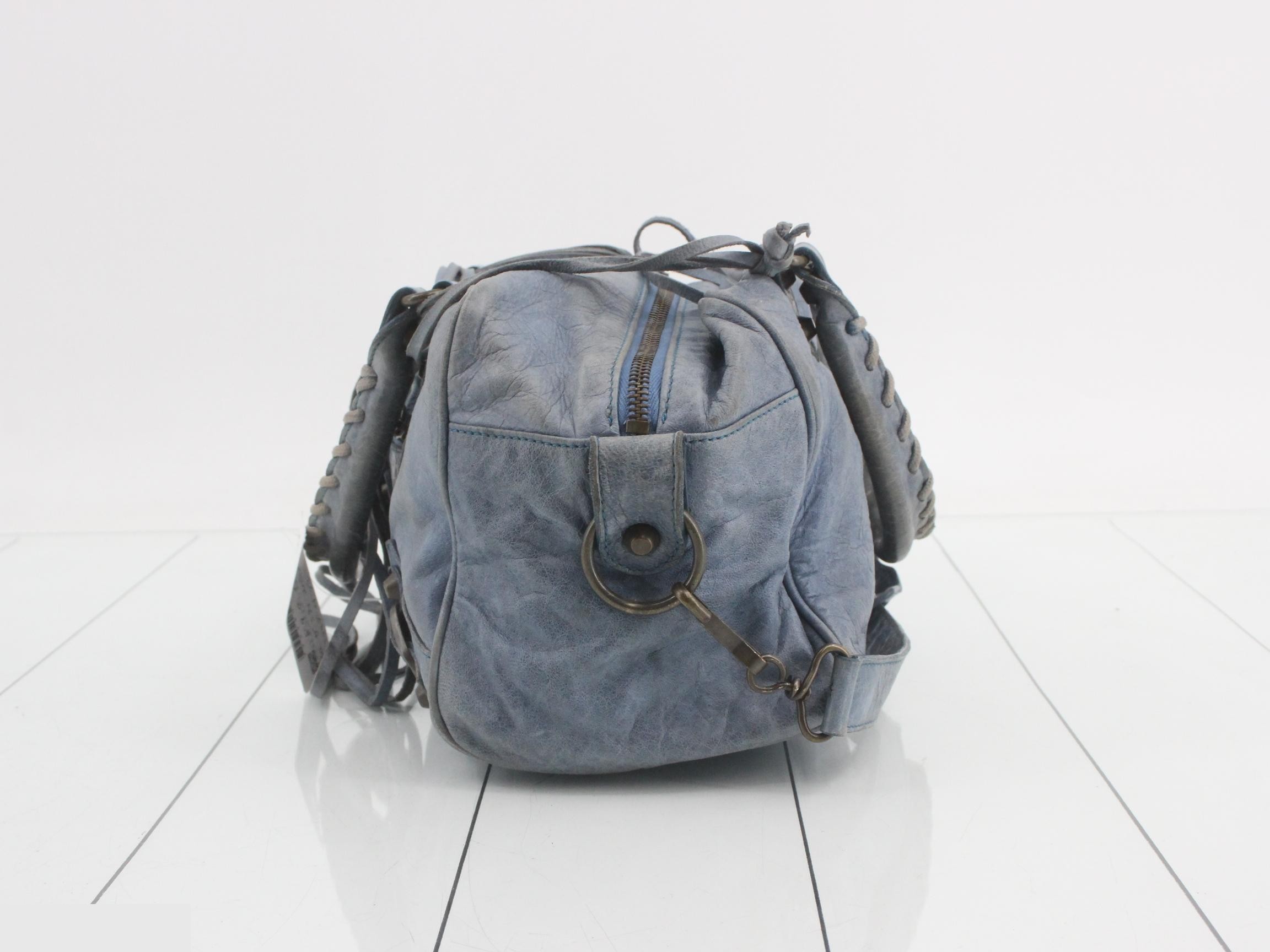 The City 2-Way Bag with Shoulder Strap, Blue, with Mirror — view 3