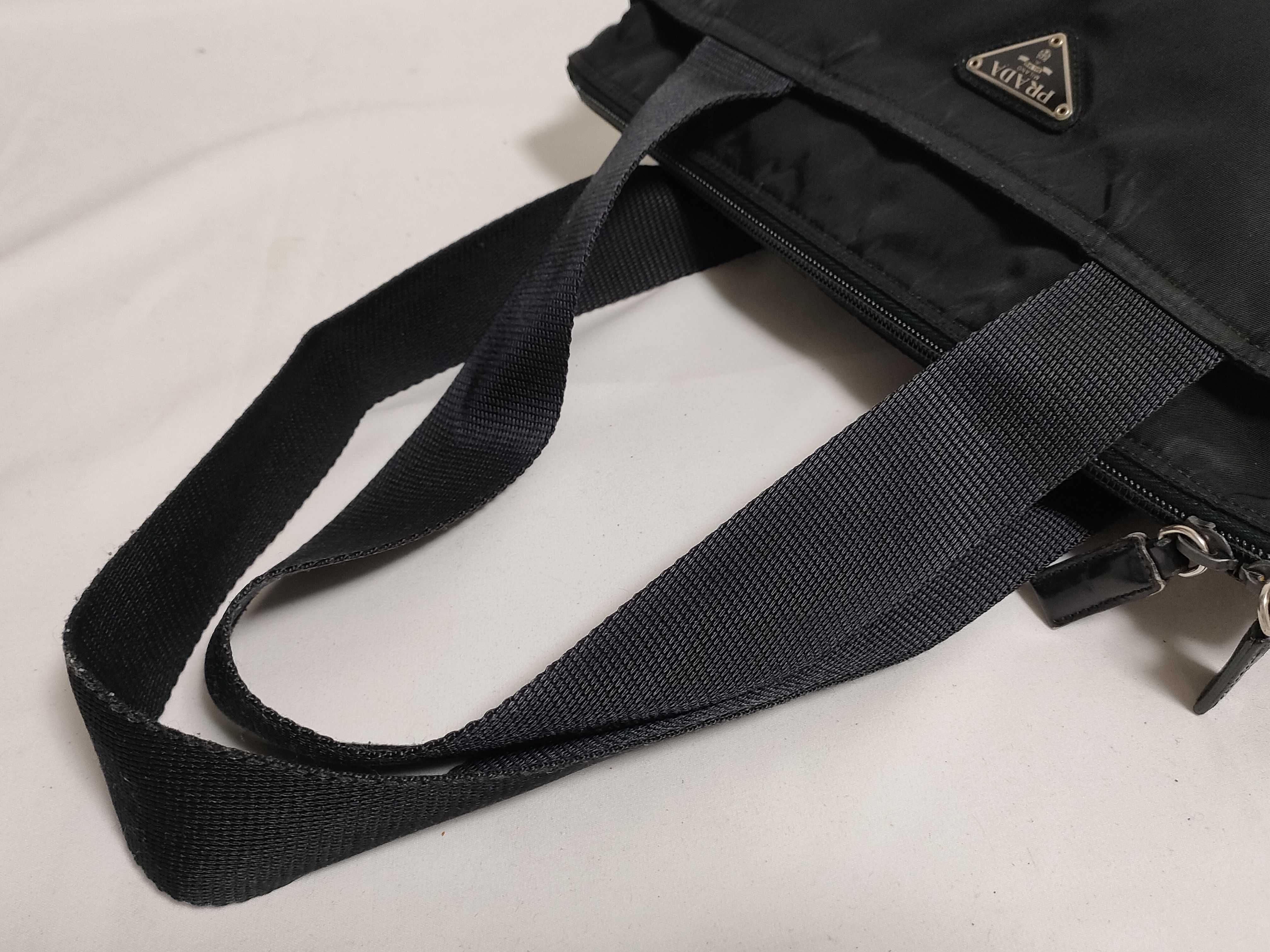 nylon tote bag, black nylon tote bag — view 5
